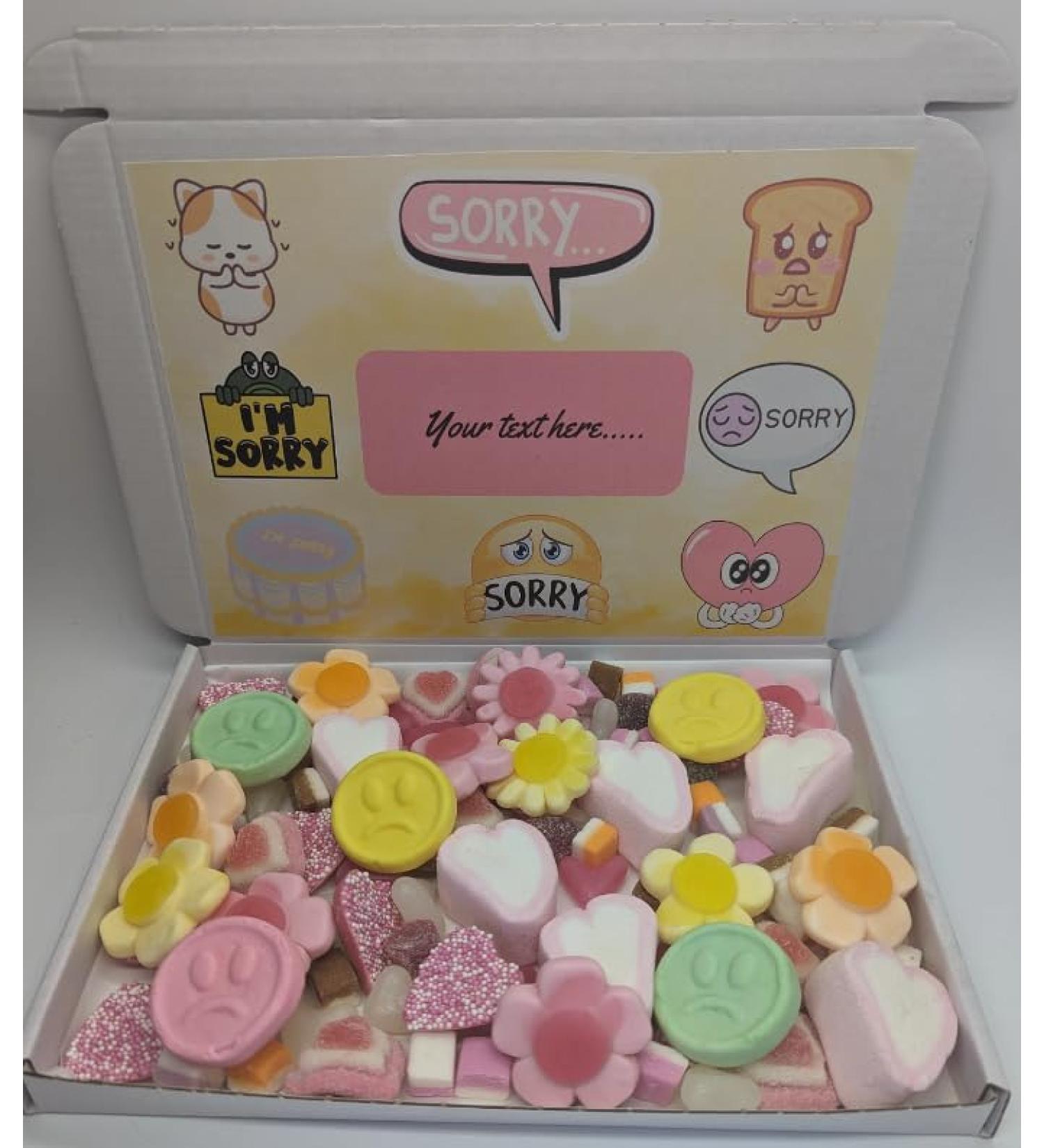 Personalised Sorry sweet box| Sorry gift | Sorry | Sorry sweets | Sorry letterbox gift | Sorry sweet box | Apology gift| - Buy Online on GoSupps.com