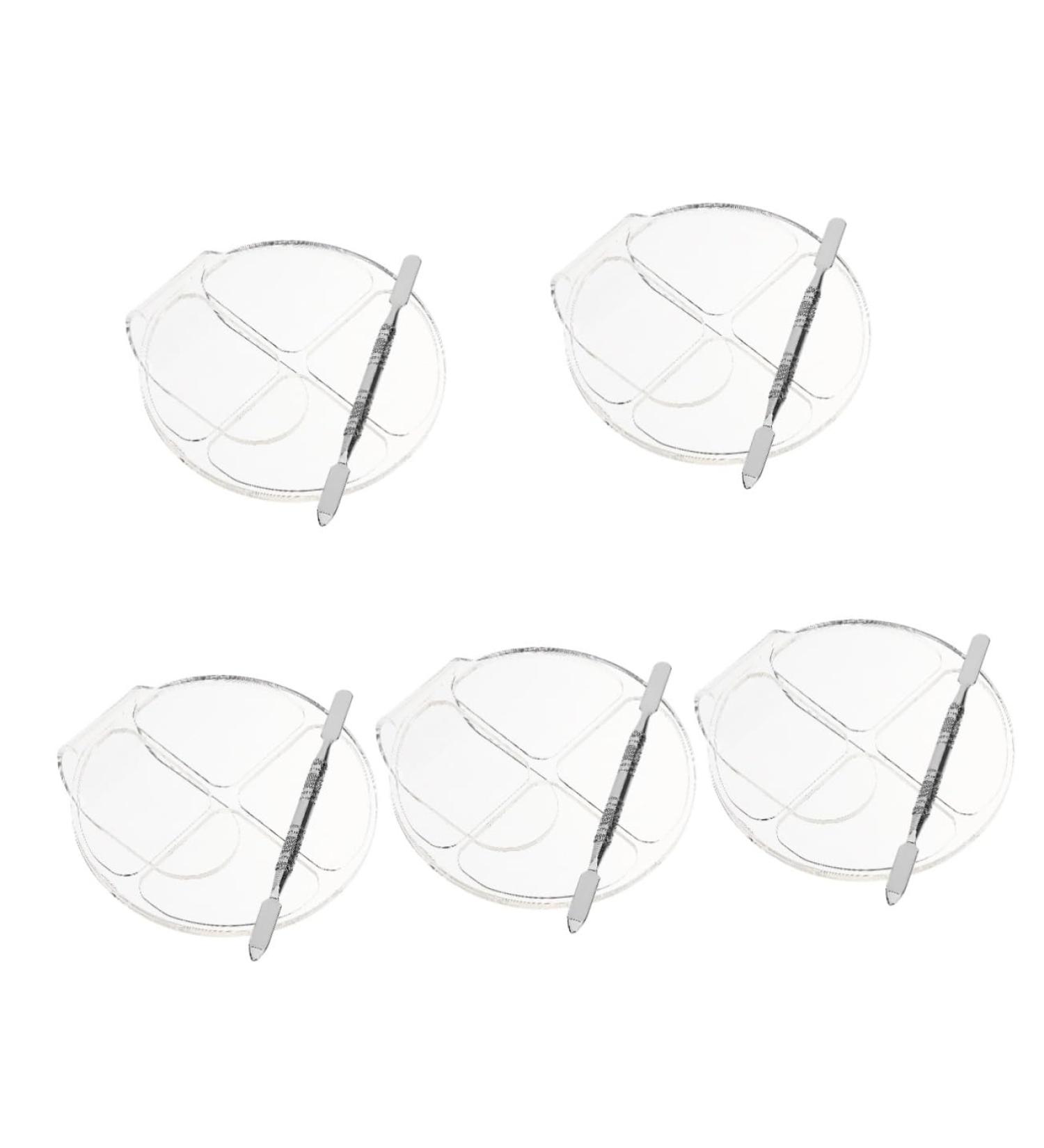 Mipcase 10 Sets Acrylic Powder Chassis Makeup Mixing Tray - Eyelash Tool Lipstick & Nail Palette for Professional Cosmetic Mixing Supplies - Buy Online on GoSupps.com