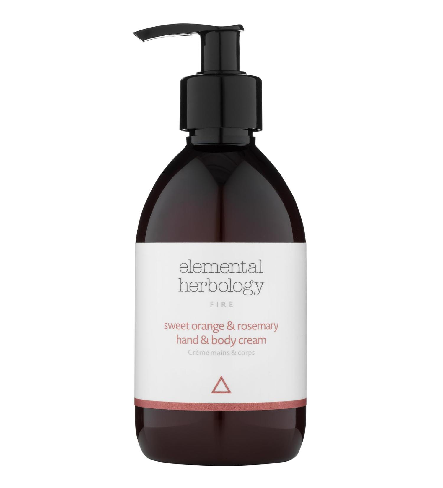 Elemental Herbology Hand and Body Cream - Sweet Orange & Rosemary | 290ml Invigorating Moisturizer with Essential Oils - Buy Online on GoSupps.com