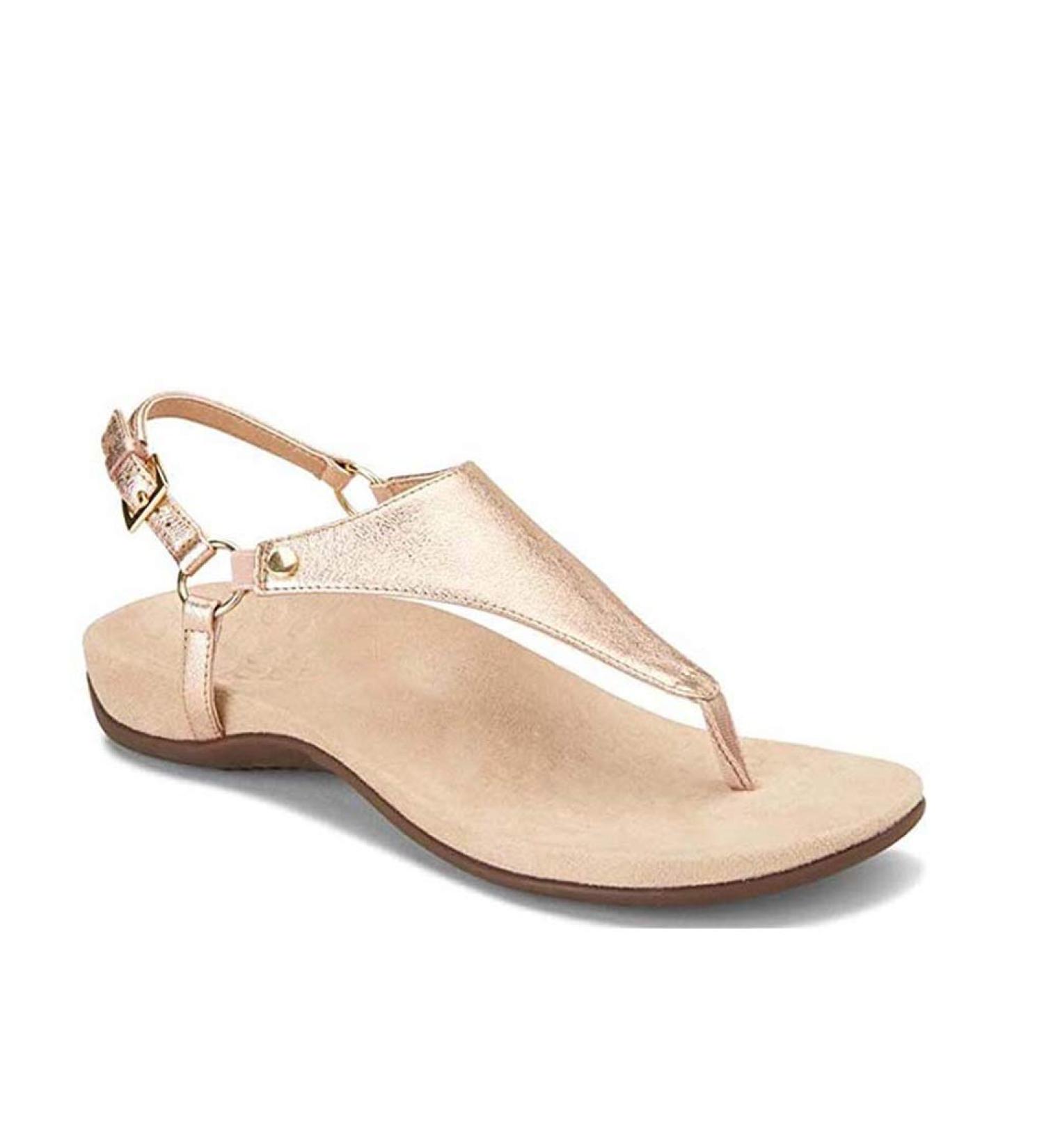 Wedge sandals for women retro casual comfortable soft PU leather with buckle belt flip-flops women's shoes (color: D size: 6.5 code) B 7.5Code