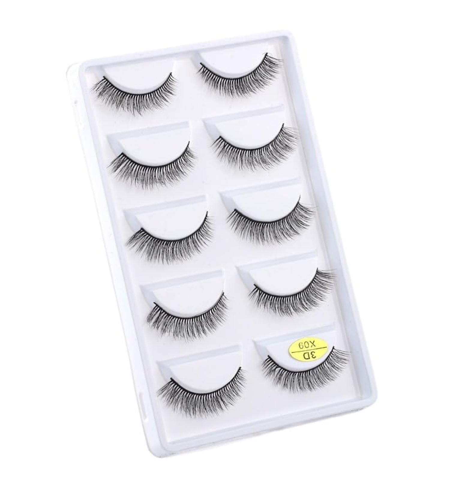 UAMOU Mink Eyelashes 10/50/100 Boxes Fluffy 3D Mink Lashes Makeup Natural Long Volume False Eyelashes Bulk Faux Cils Custom Cheerfully (Color : 5 Pairs X09 Size : 50 Boxes) - Buy Online on GoSupps.com