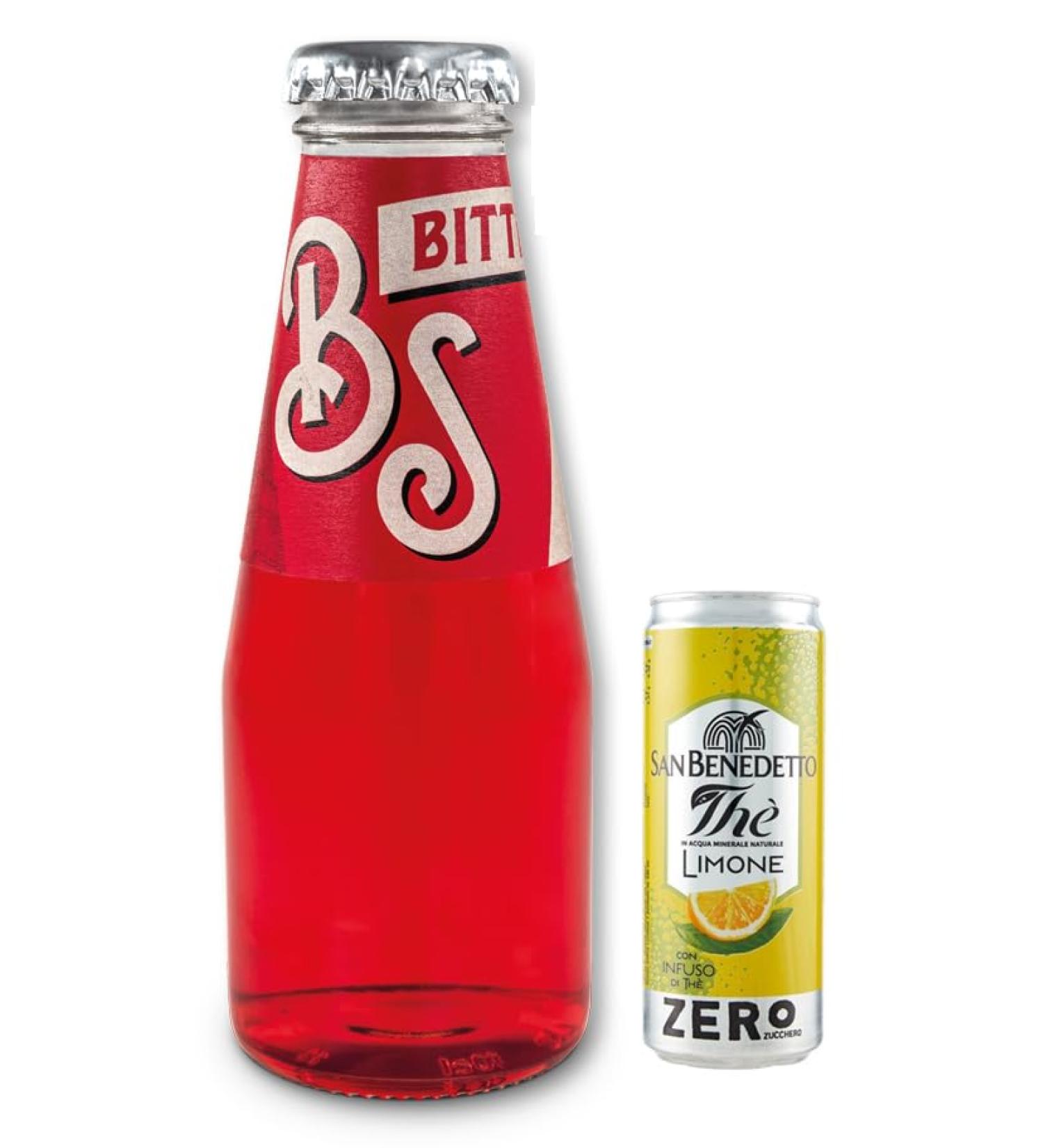 Bitter Salfa Lot de 48 bouteilles jetables en verre pour ap ritif italien sans alcool 10 cl + 1 bo te de th glac San Benedetto au citron sans sucre 330 ml - Buy Online on GoSupps.com
