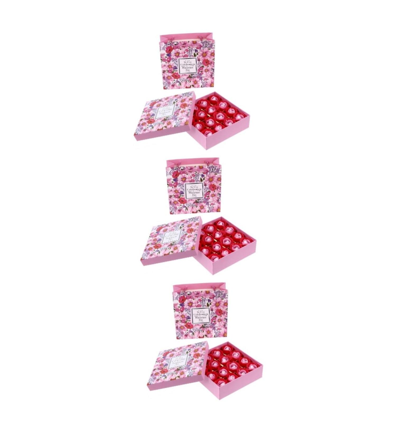 FOMIYES 3 Boxes Rose Soap Wedding Petals Mom Birthdays Plant Essential Oil Soap Scented Soap Valentine s Day Rose Petals Fragrant Mother Christmas - Buy Online on GoSupps.com