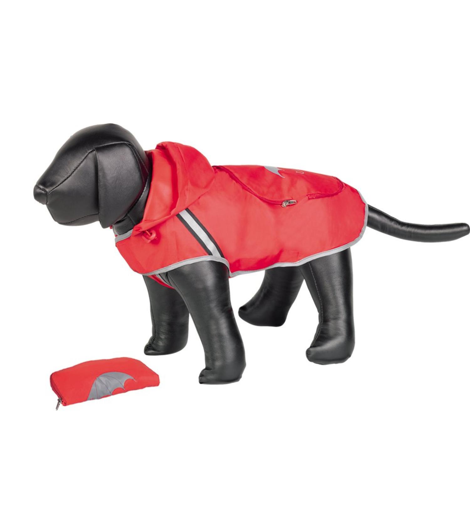 Nobby RAINY Red Raincoat for Dogs - 36 cm Back Length | Stylish & Waterproof Pet Apparel - Buy Online on GoSupps.com