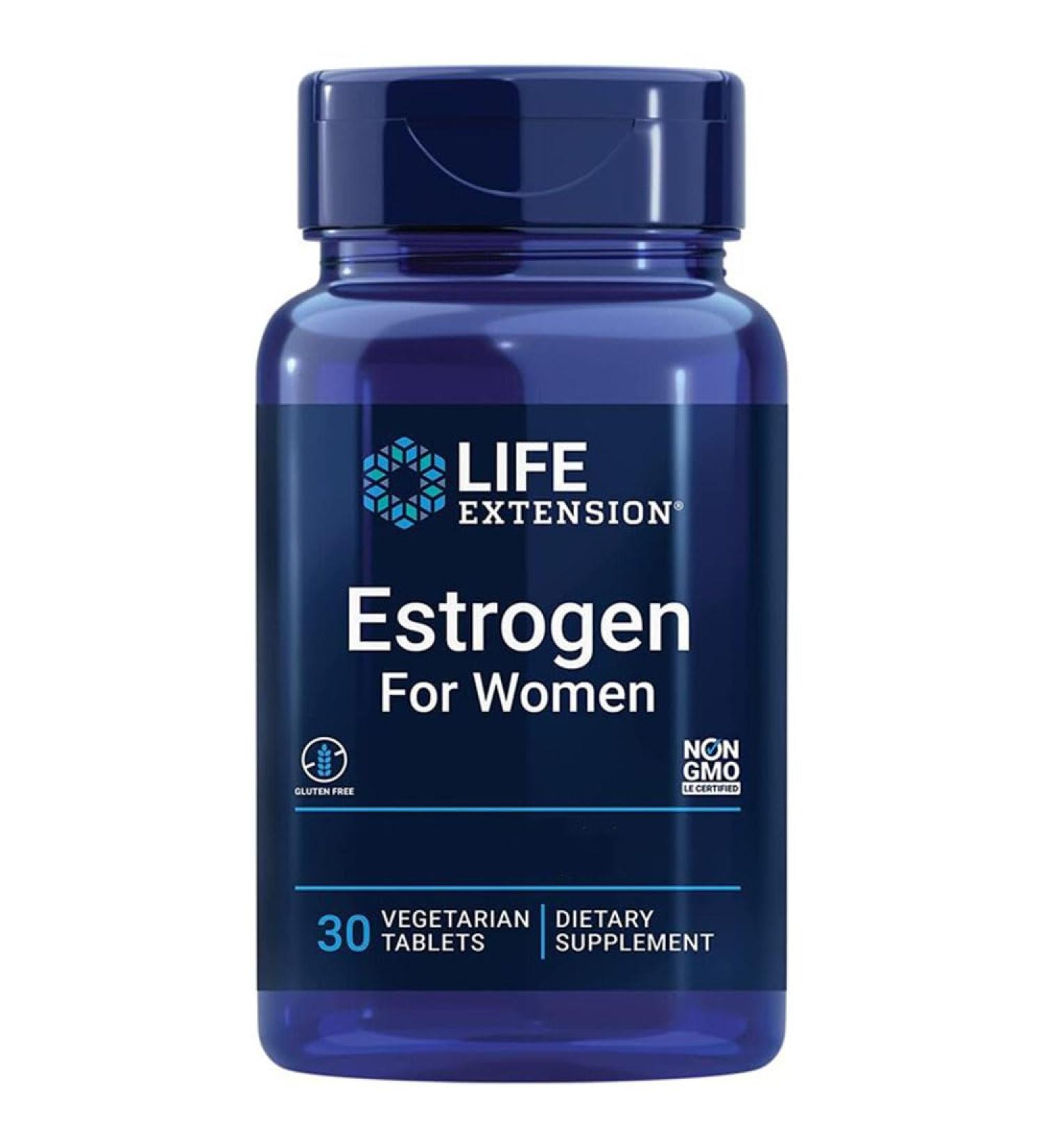 Life Extension Estrogen for Women with Soy Isoflavones 30 Vegan Tablets Lab Tested Vegetarian Gluten Free Non-GMO - Buy Online on GoSupps.com