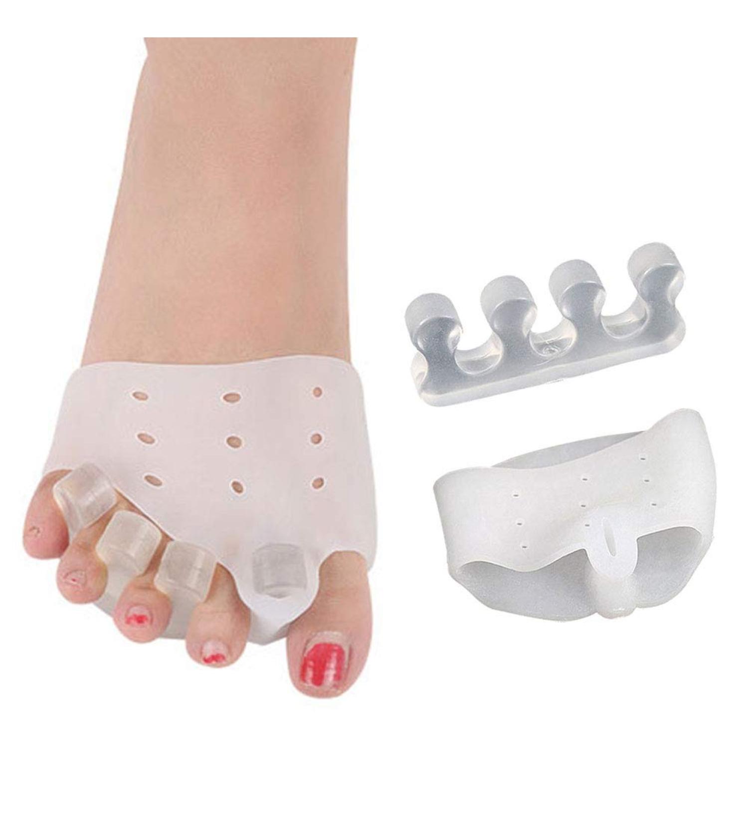 Soft Gel Metatarsal Cushion Toe Separators for Bunion Pain Relief - 2 Pairs - Buy Online on GoSupps.com