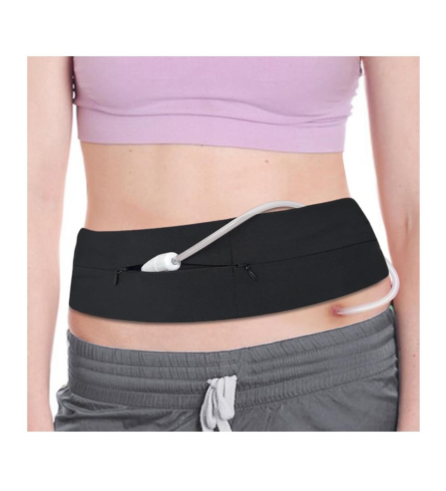 Buy Peritoneal Dialysis Belt & G Tube Holder | Gastrostomy Catheter Covers & Accessories for Adults - Black - Buy Online on GoSupps.com