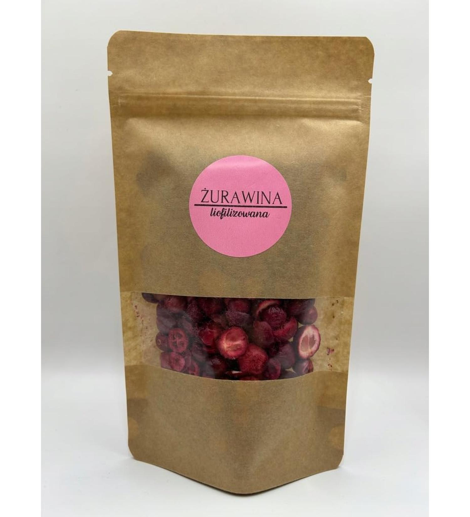 DELIFRUITS.PL Freeze-dried cranberries 500g freeze-dried fruit fruit puree freeze-dried and dried fruit no preservatives and no sugar