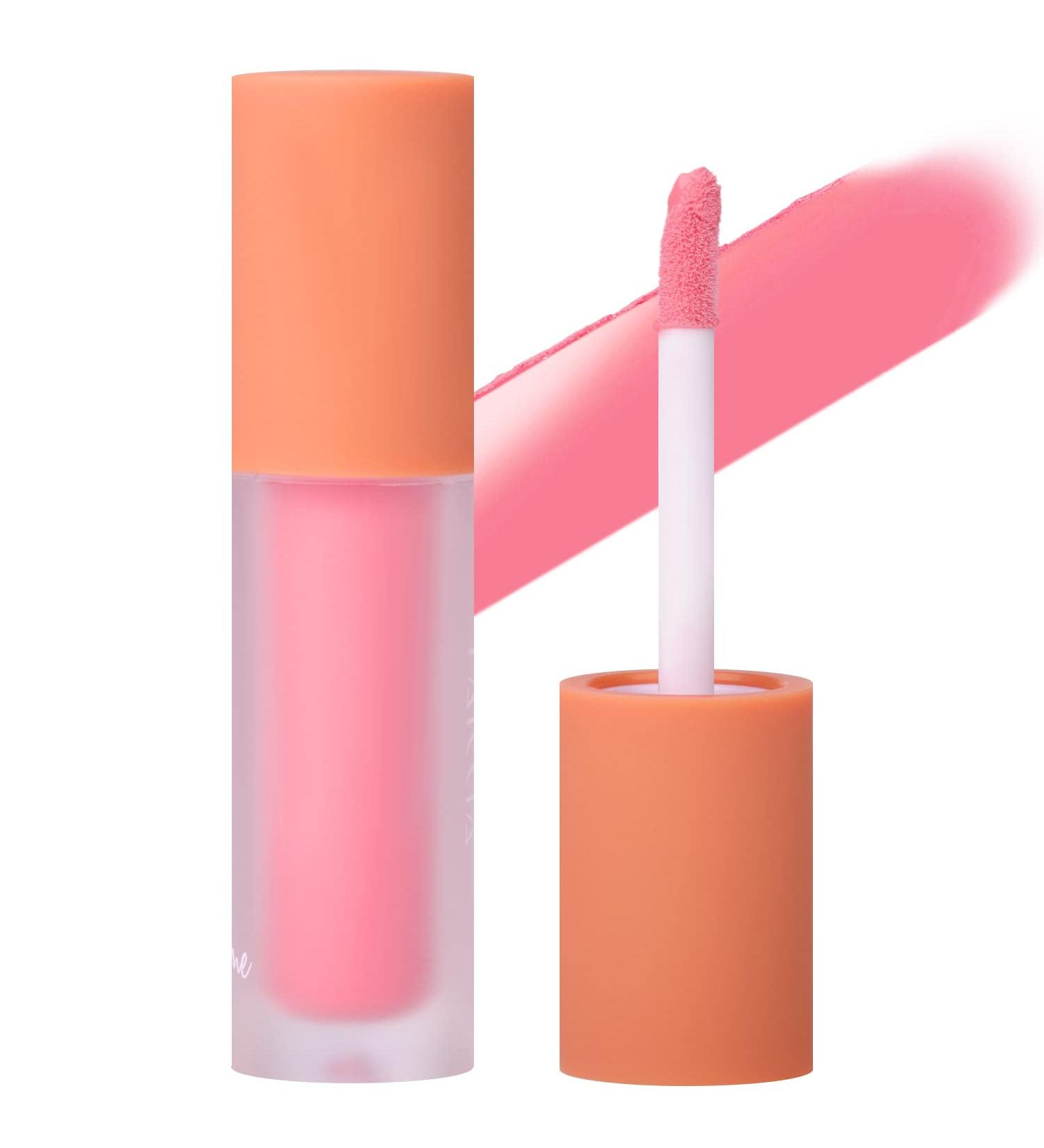 Delyneph Liquid Blush Makeup - Korean Natural Pink Cheek Cream for a Radiant Glow (Sakura Pink) - Buy Online on GoSupps.com