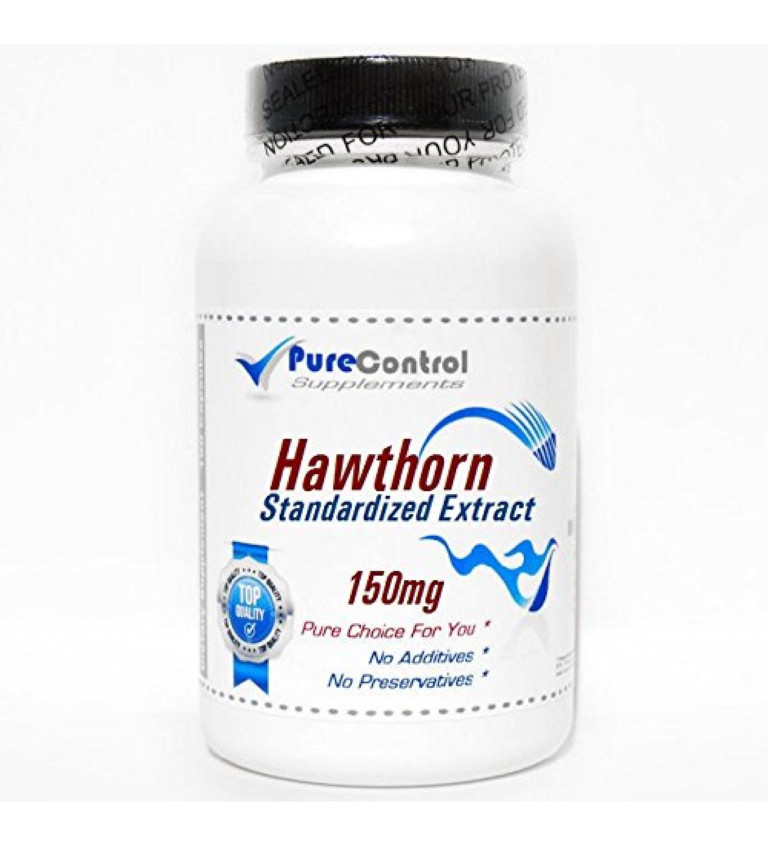 Hawthorn Standardized Extract 150mg // 100 Capsules // Pure // by PureControl Supplements