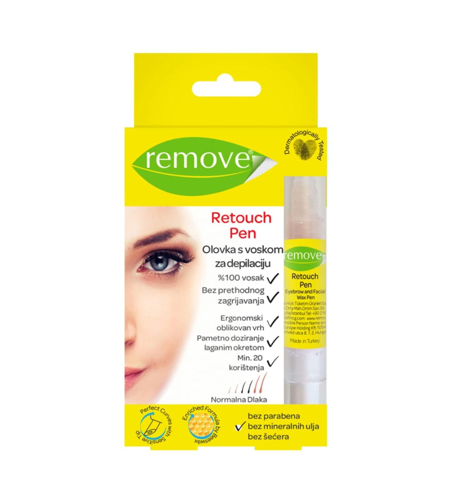 Retouch Pen - Eyebrow & Face Wax with Beeswax | International Shipping Available - Buy Online on GoSupps.com