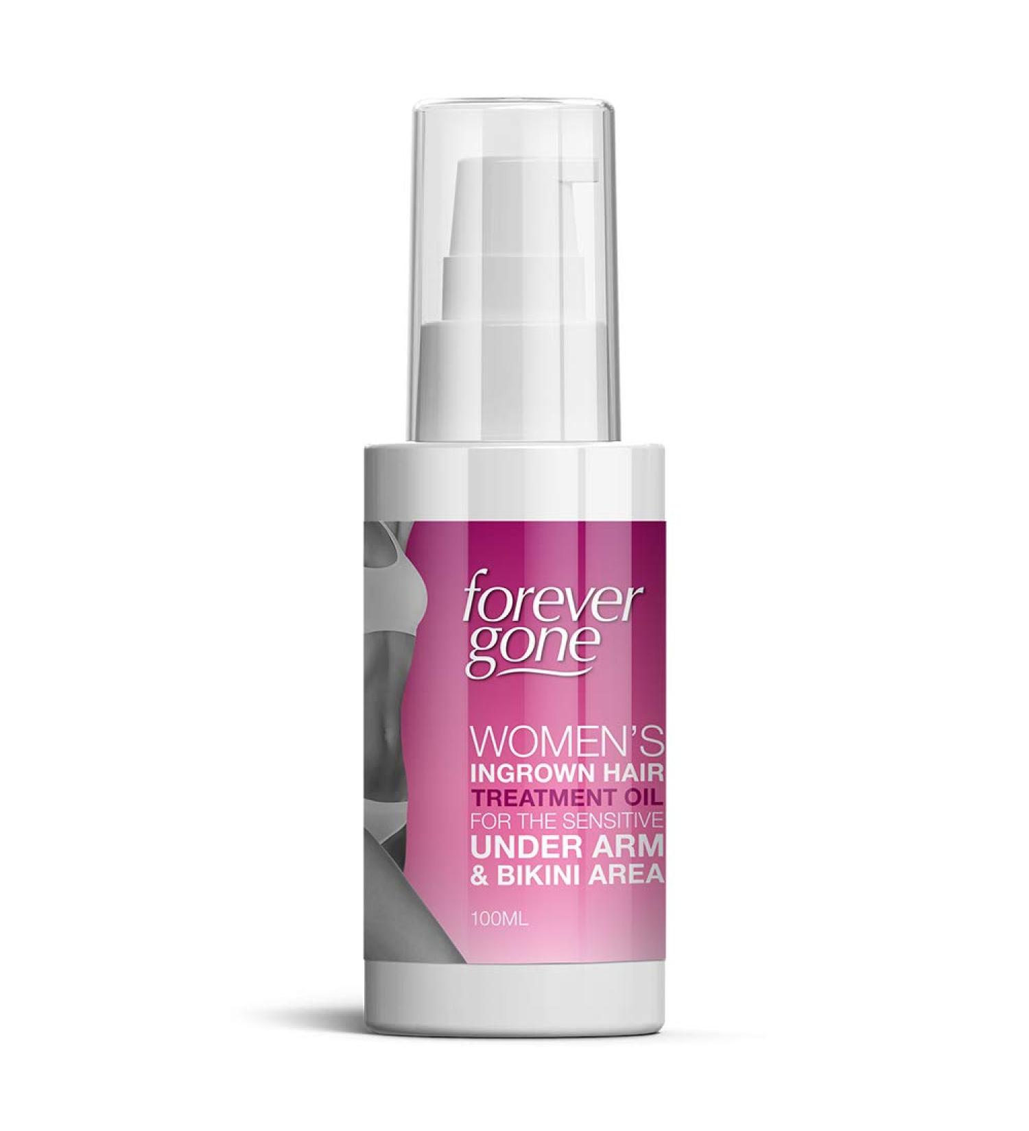 Forever Gone Women's Ingrown Hair Treatment Oil - Underarm & Bikini Care - Buy Online on GoSupps.com