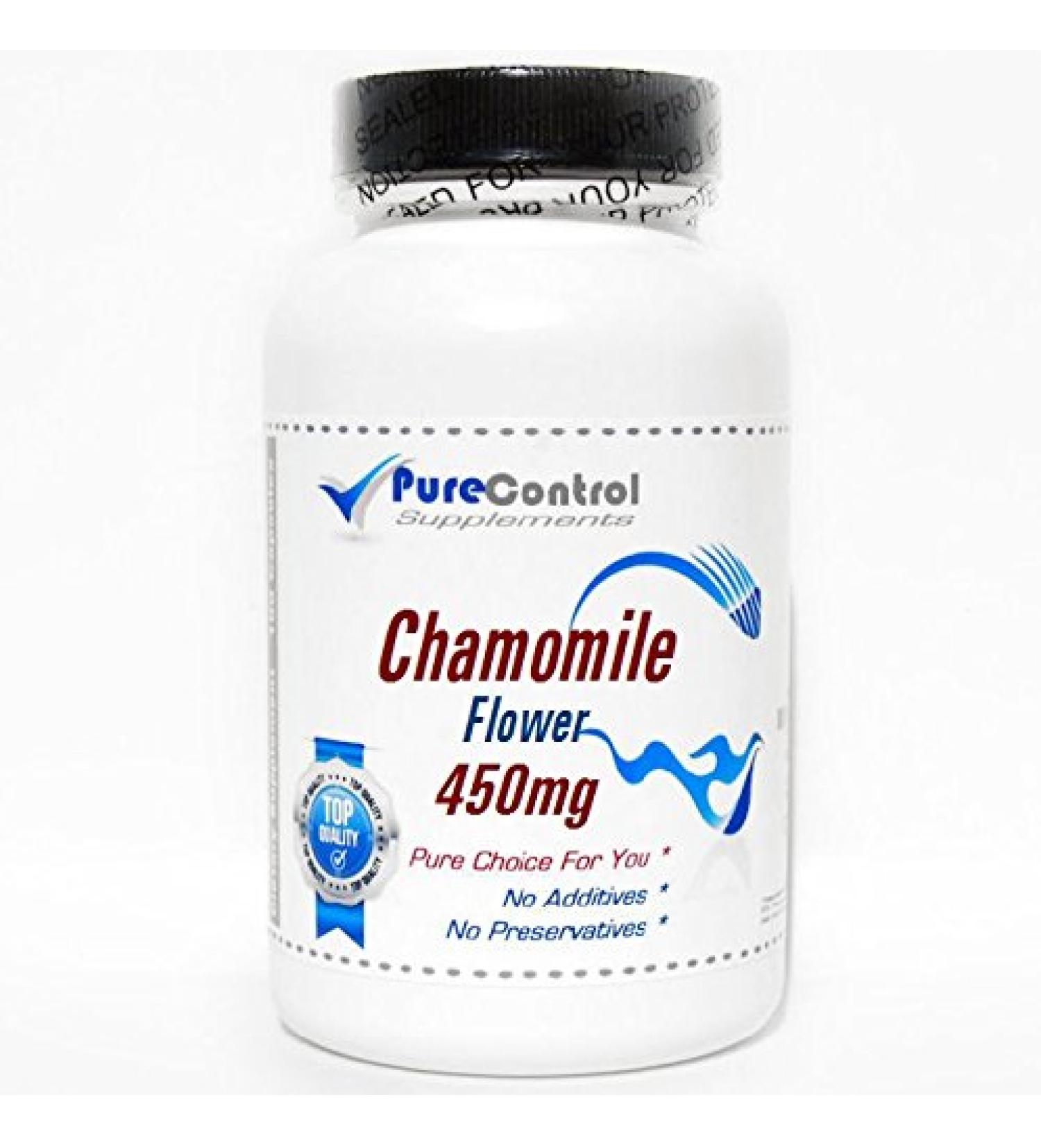 Chamomile Flower 450mg // 100 Capsules // Pure // by PureControl Supplements