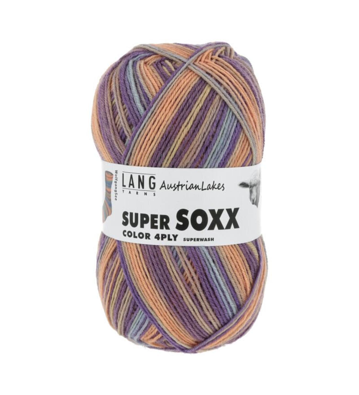 LANG YARNS Lang Yarns Super Soxx Color 4voudig 0421 multicolor 100 g