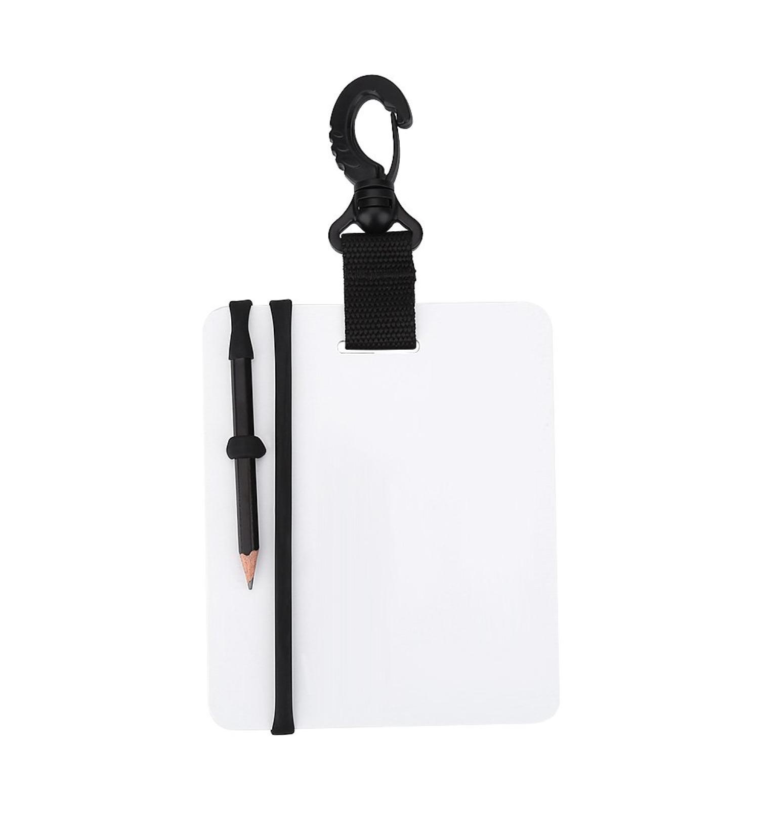Diving Writing Slate Board with Swivel Clip and Graphite Pencil - Portable Dive Accessory - Buy Online on GoSupps.com