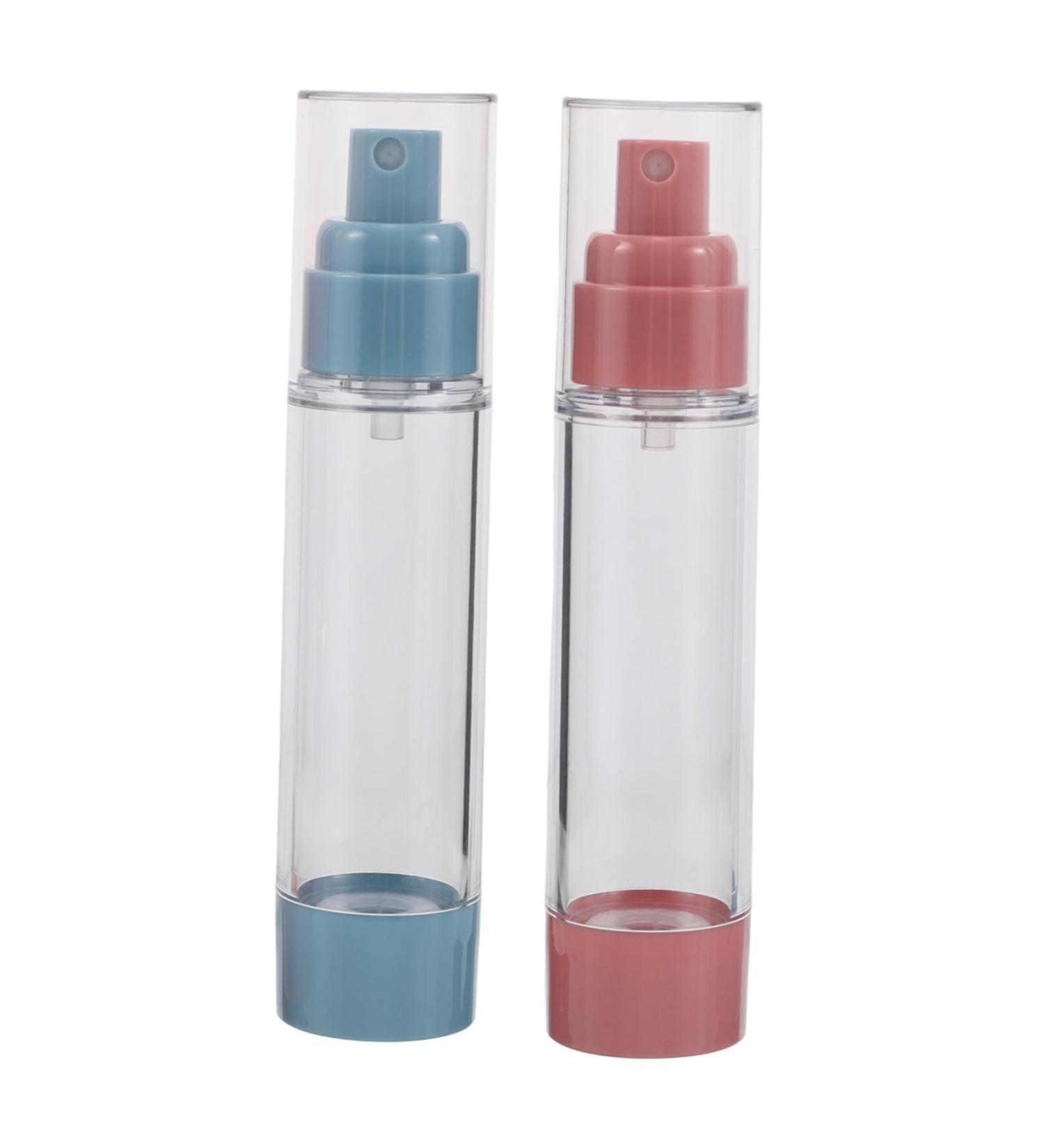 Kisangel 2pi ces Flacon Pompe Et Vaporisateur Transparent Sans Air Pour Cr me Cosm tique Format Voyage Rechargeable Pour Fond De Teint Shampoing - Buy Online on GoSupps.com