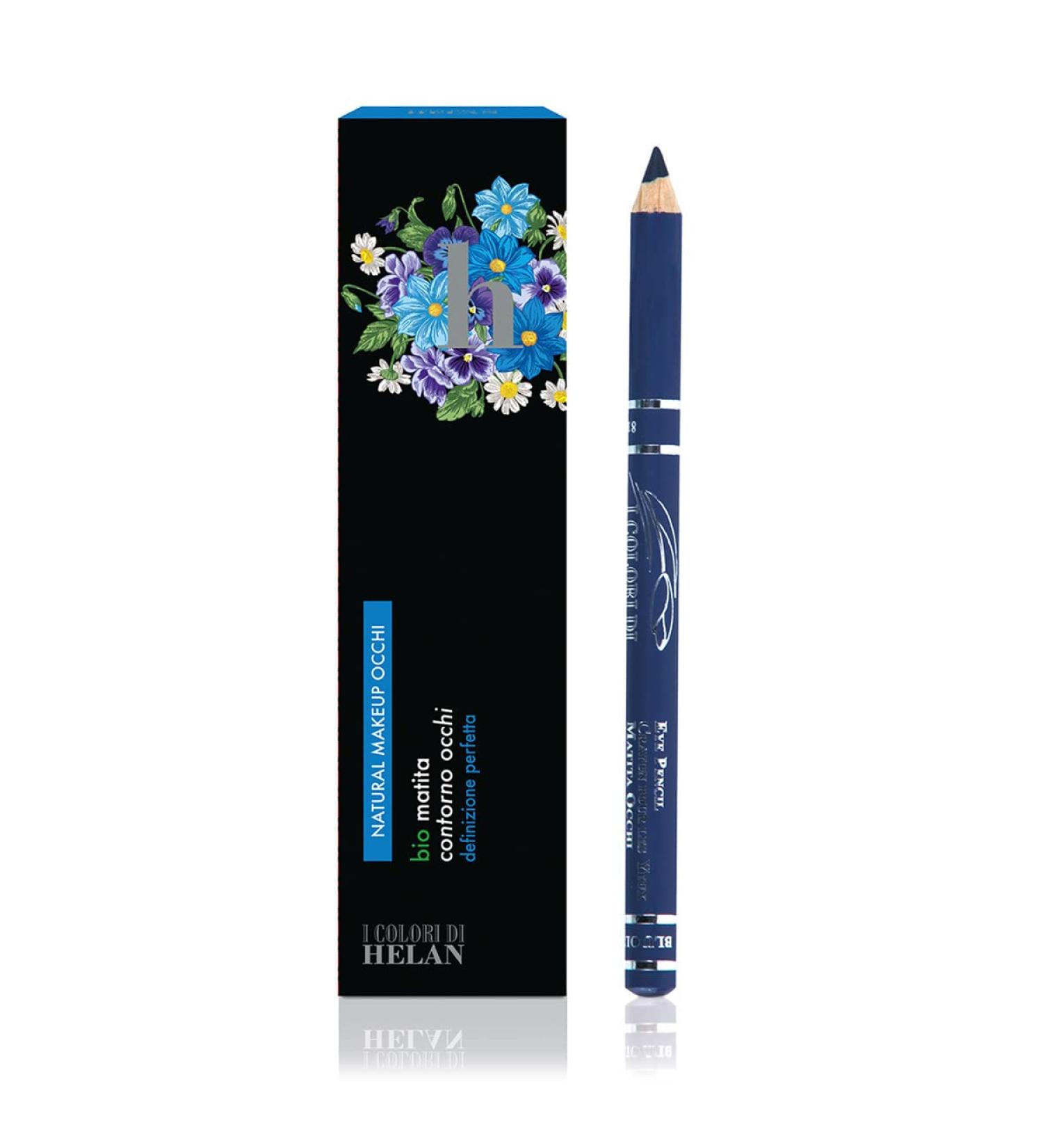 Helan I Colori - Flawless Blue Eyeliner Pencil with Vitamin E and Vegetable Oils for Long-Lasting Contouring and Shading - Smooth and Soft Bio Eye Pencil for Perfect Eye Make Up - Made in Italy Overseas Blue 1 count (Pack of 1) - Buy Online on GoSupps.com