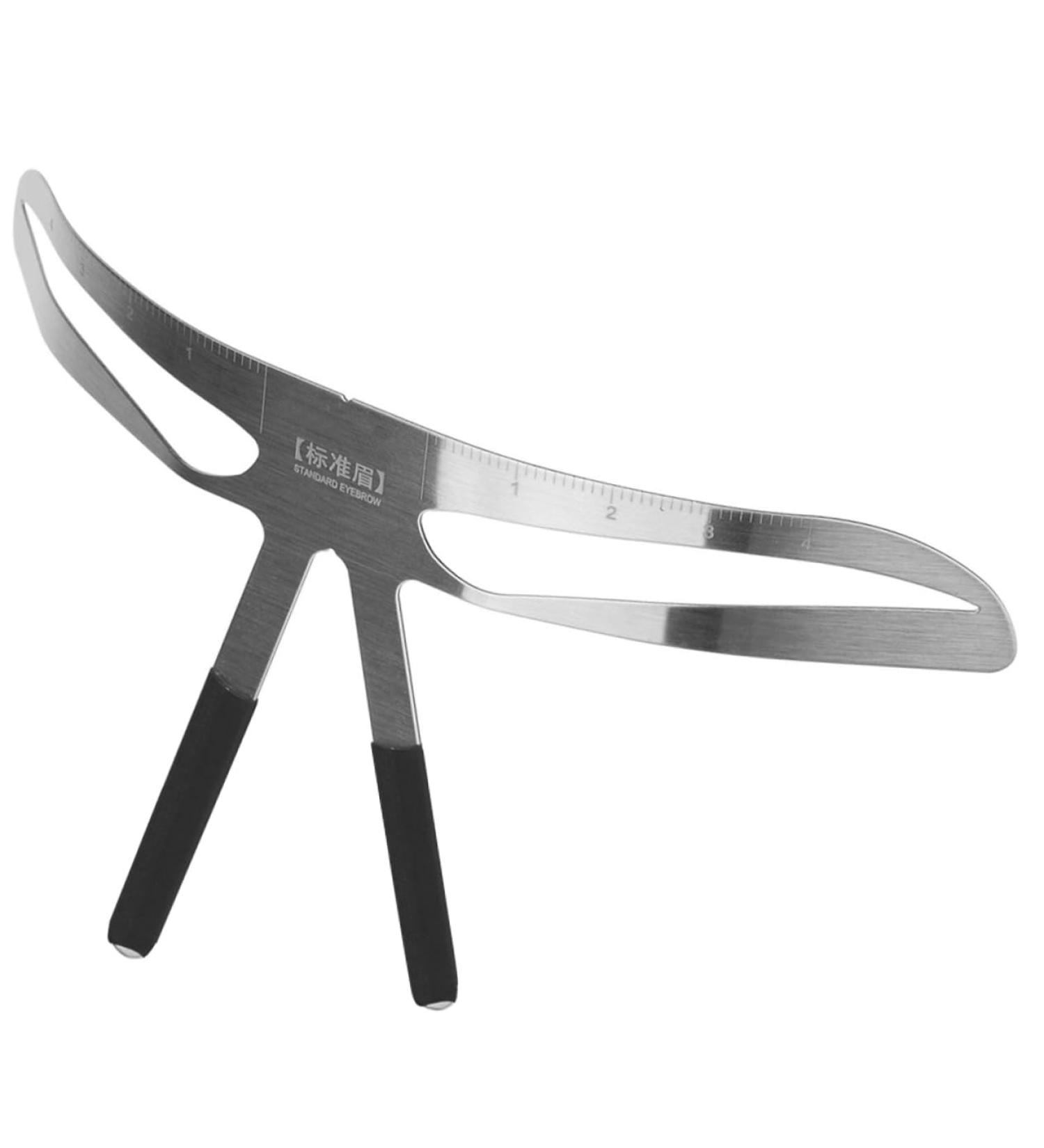 Beavorty Eyebrow Line Rulers makeup stencil tattoo eyebrow templates stainless tattooing eyebrow stencil mold ruler balance girl - Buy Online on GoSupps.com