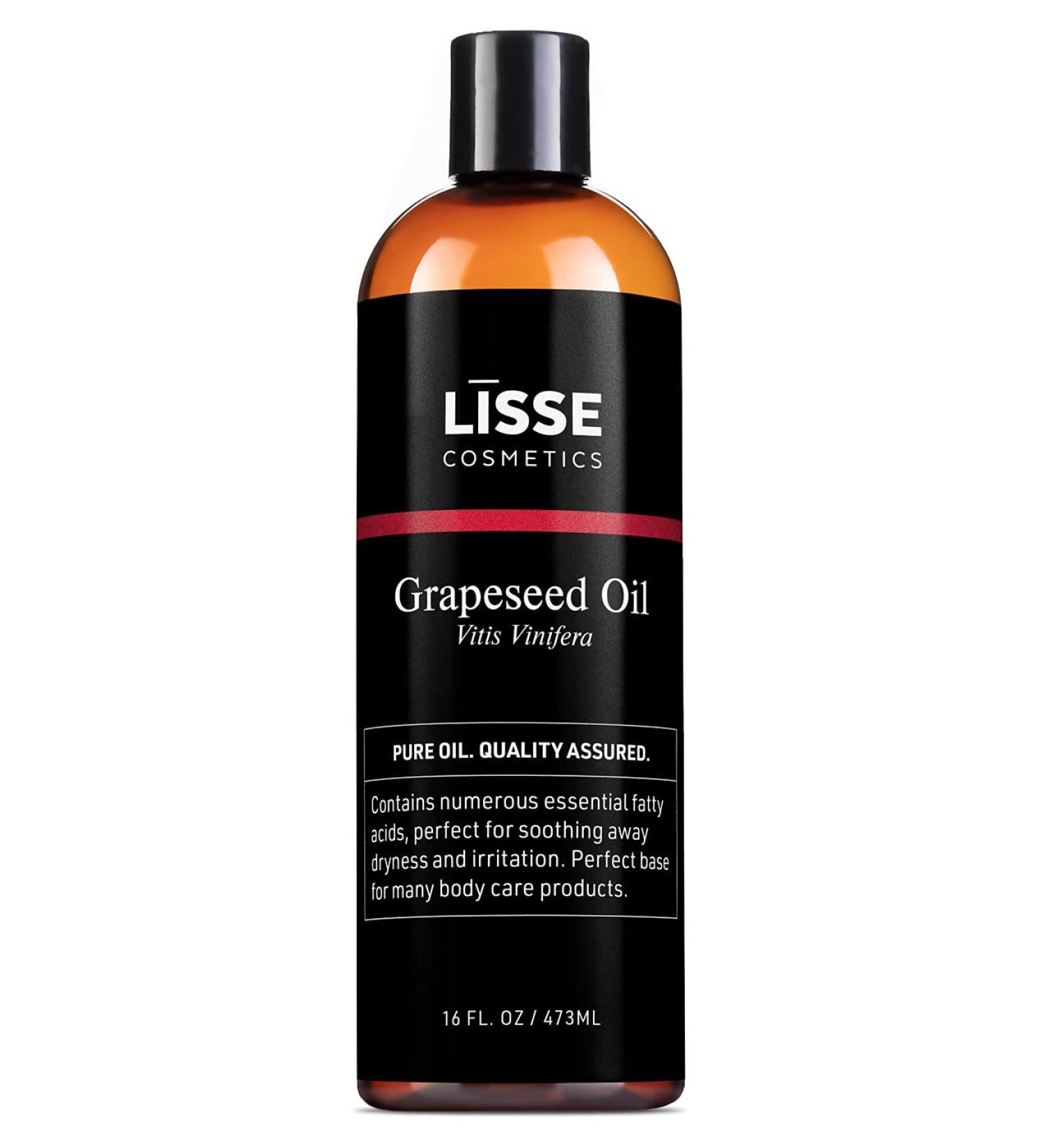Lisse 100% Pure Grapeseed Oil - Batch Tested & Third-Party Verified - For All Skin Types - Buy Online on GoSupps.com
