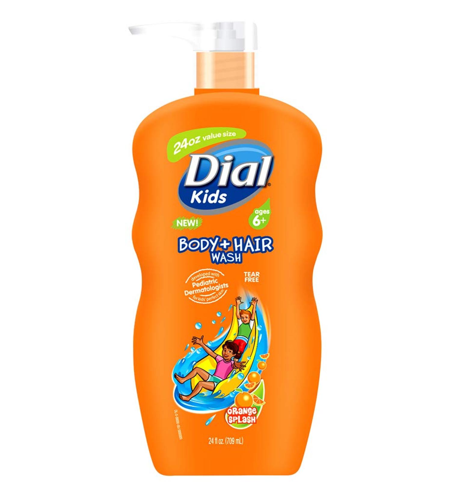 Dial Kids Body + Hair Wash Orange Splash 24 Ounce