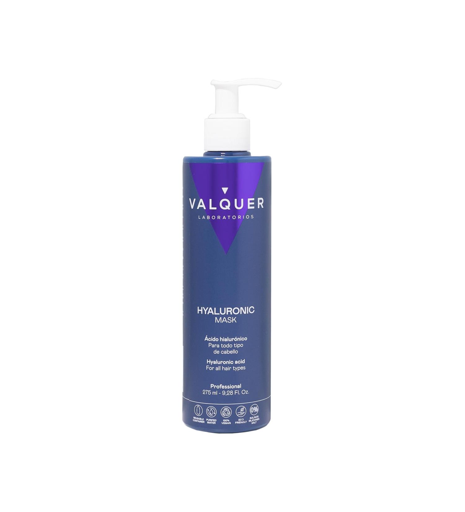 Valquer Hyaluronic Acid Mask. Extra hydration and vitality. For all hair types. Zero% - 275 ml - Buy Online on GoSupps.com