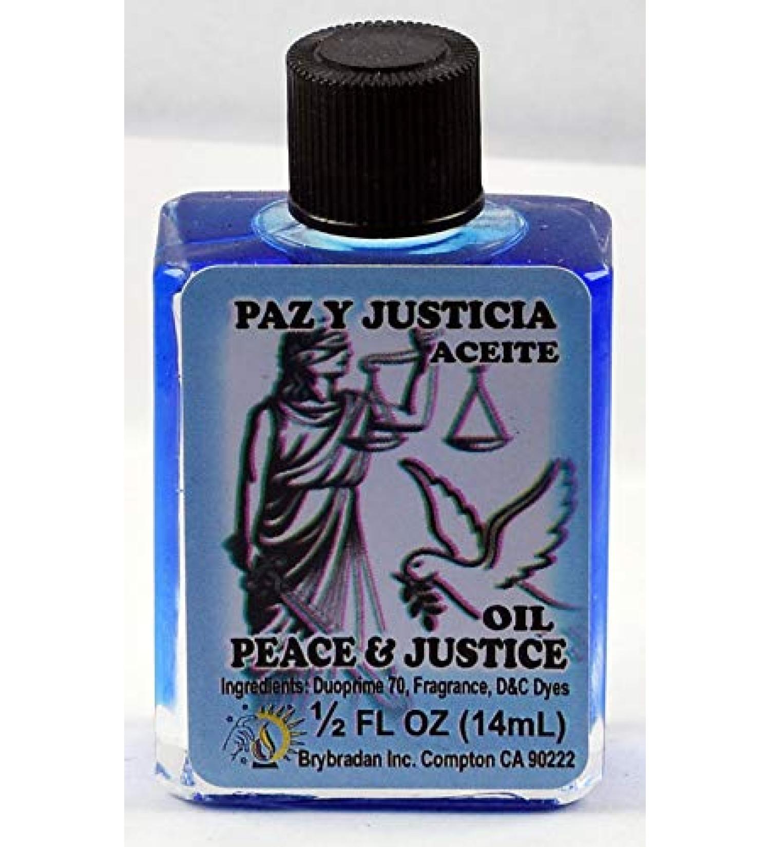 MW BRYBRADAN Peace & Justice Oil/PAZ Y JUSTICIA ACEITE 1/2 FL OZ 14.7ML PEACE & JUSTICE 1 Fl Oz (Pack of 1)