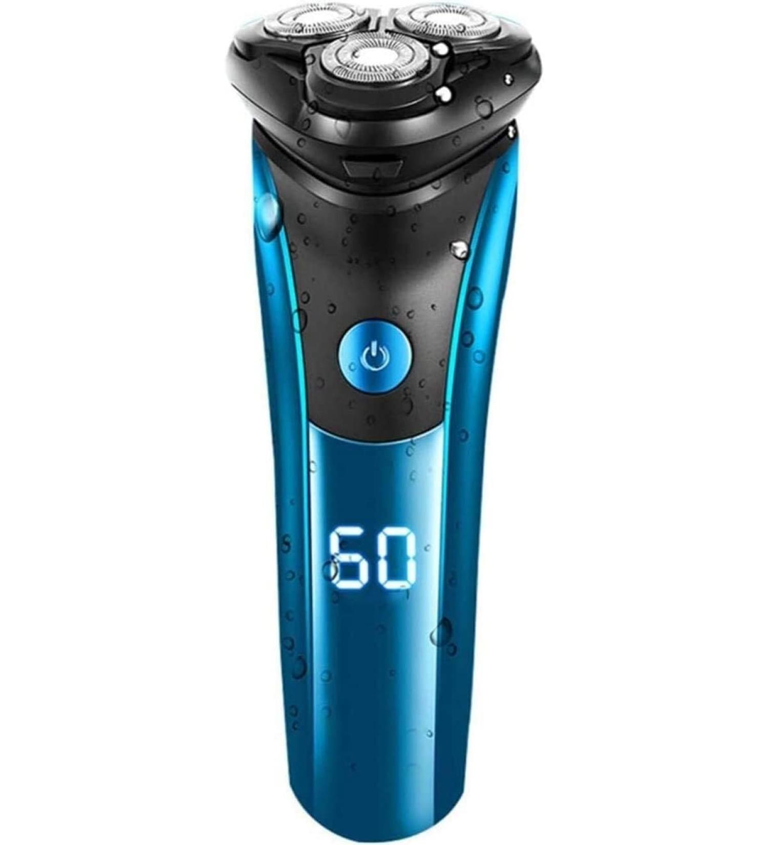 Electric Shaver for Men - 3 Blade Multifunction Razor with LED Display Fast Charge Portable & Water Wash - Perfect for Daily Use & Travel - Buy Online on GoSupps.com
