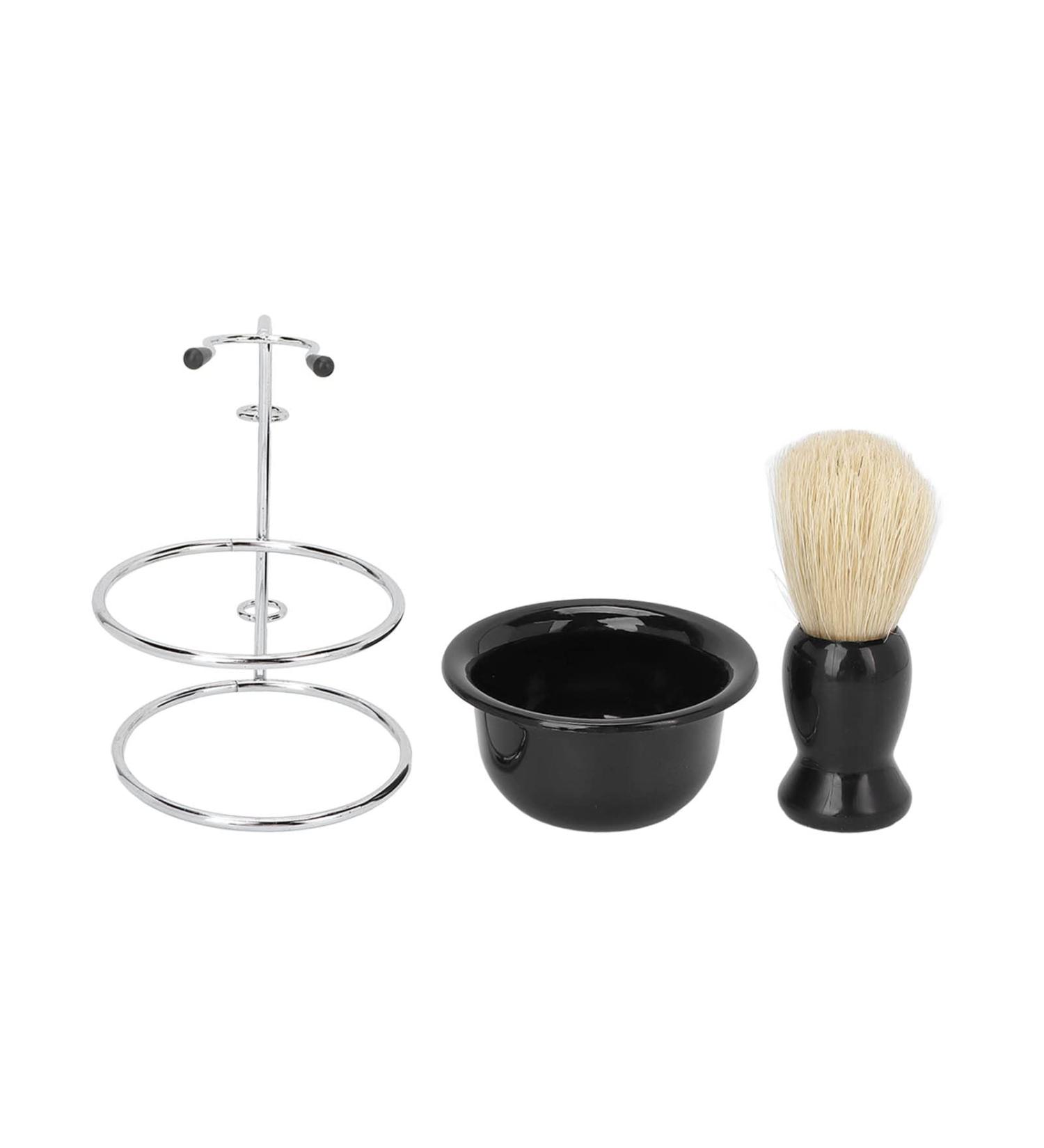 Ankroyu 3-Part Razor Brush Set | Professional Manual Shaving Brush & Bowl | Perfect Gift for Father's Day & Birthdays - Buy Online on GoSupps.com