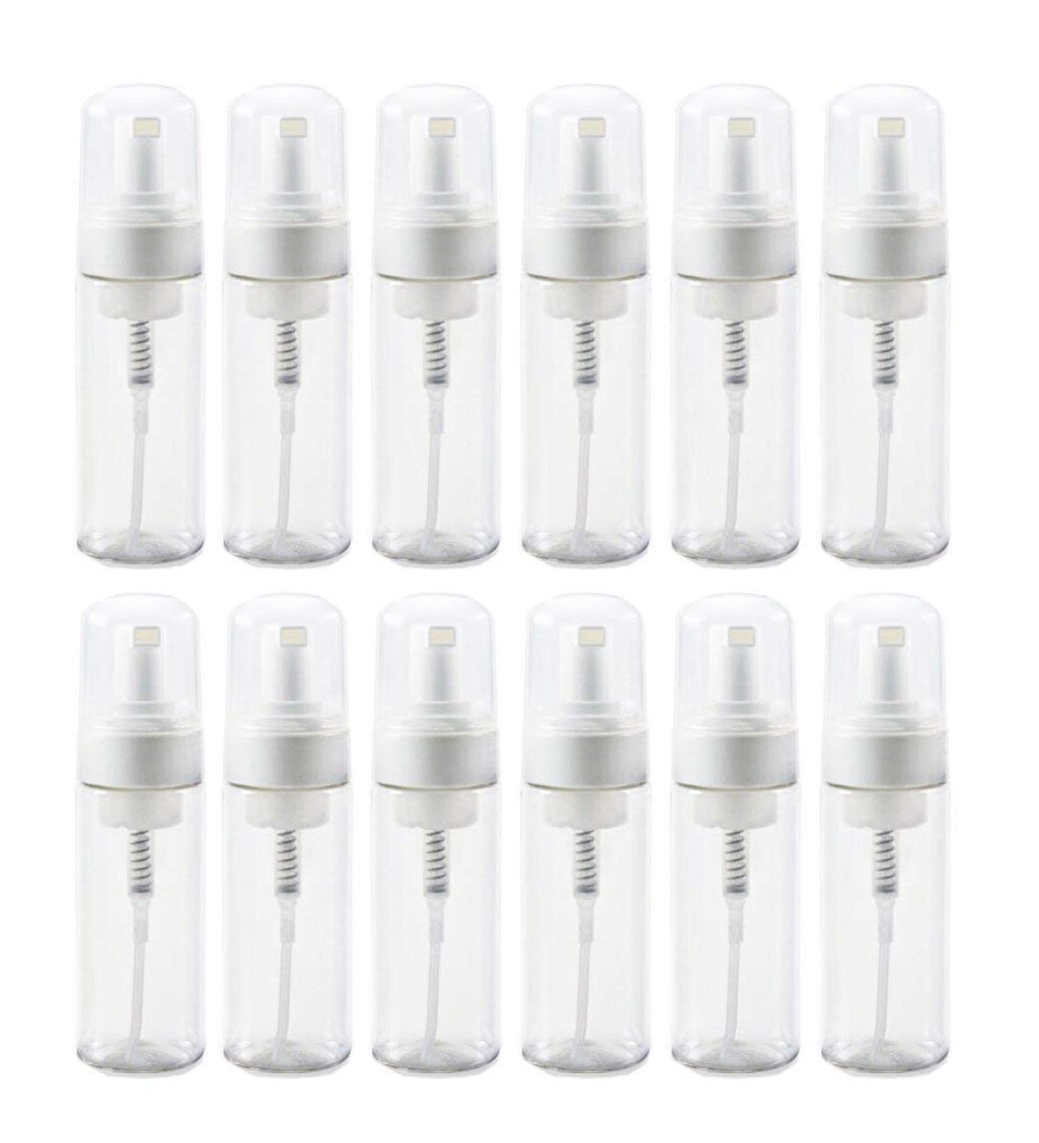 Mini Foaming Dispensers 50ml - Pack of 12 | Castile Liquid Soap | 1.7 oz | 12 Count - Buy Online on GoSupps.com
