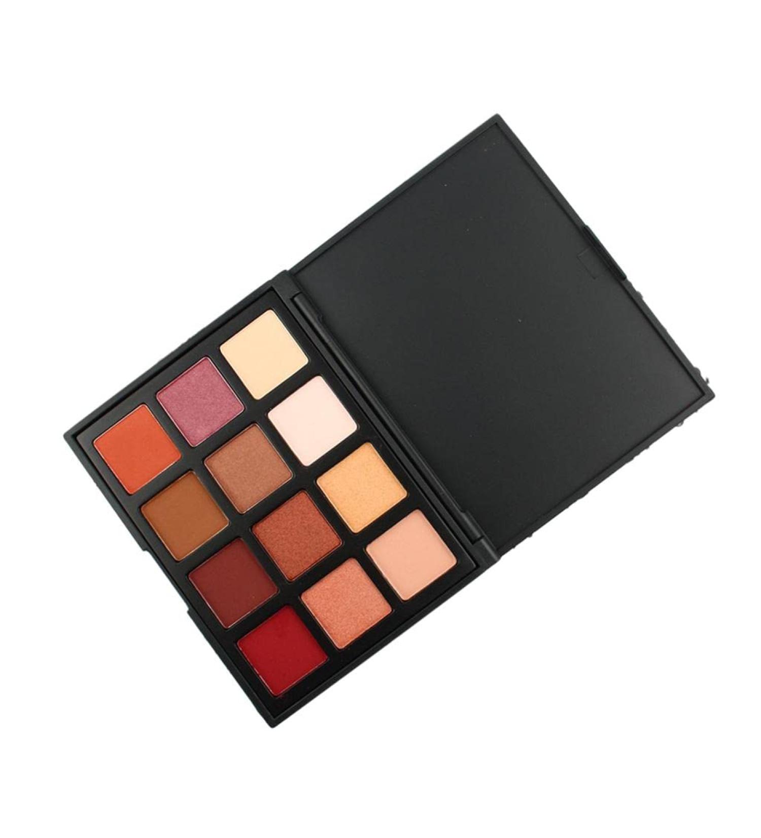 jojomis Eyeshadow Palette 12 Colors Shimmer Long Lasting Blendable Natural Colors Make Up Longwear Vibrant Nudes Makeup Pigment Neutrals Cosmetic Gift Kit - 12K - Buy Online on GoSupps.com