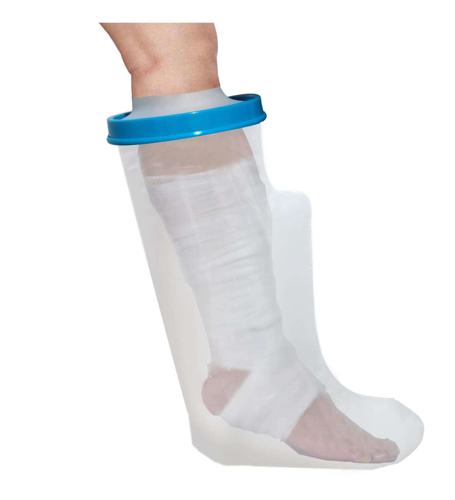 Tideshake Waterproof Leg Cast Cover - Adult Short Leg Protector for Shower - Reusable Cast Bag for Foot - Buy Online on GoSupps.com