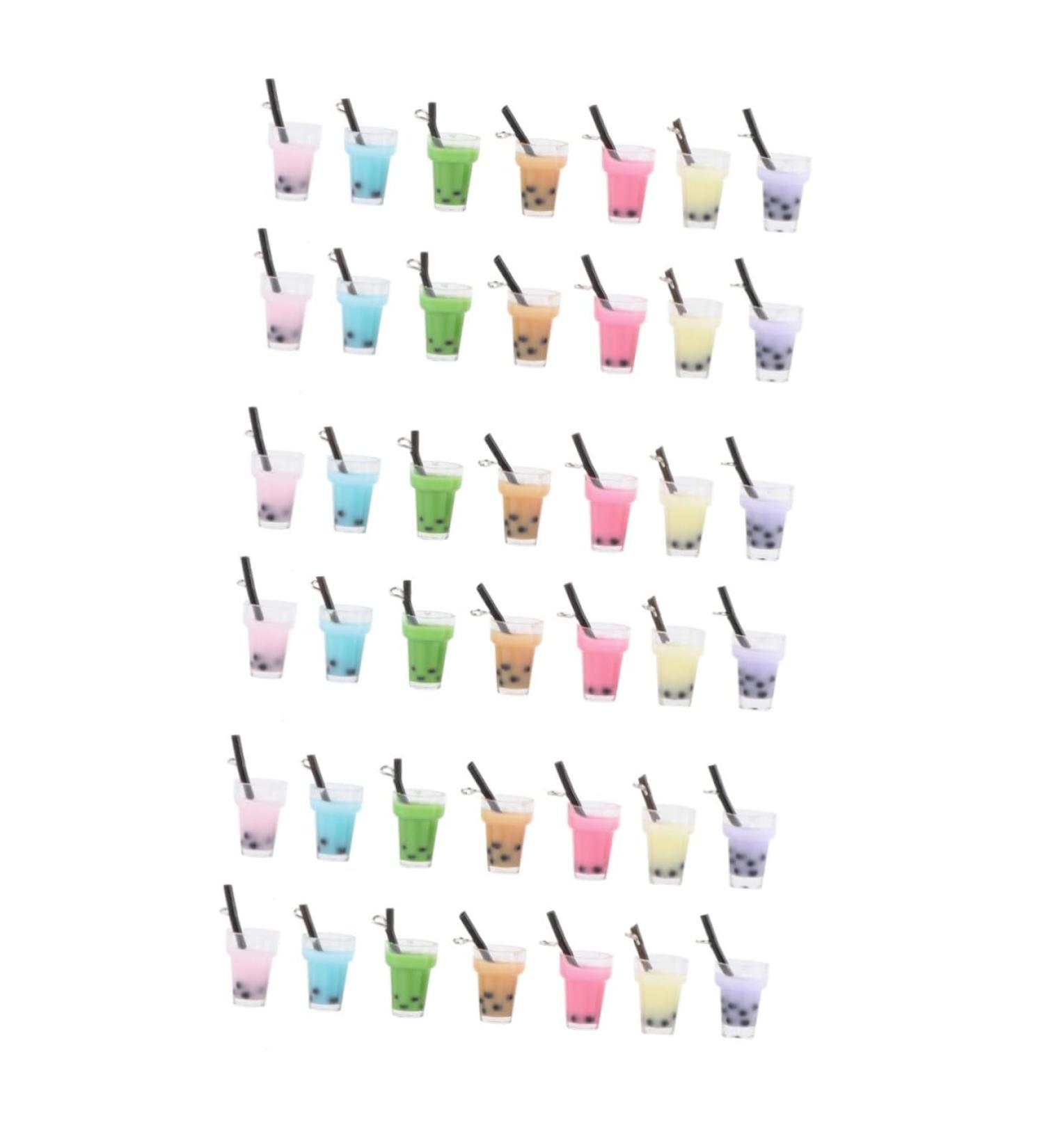 28 Pcs Key Fob Keychain Bubble Tea Keyring Earings Key Holder Key Chain Ornaments Three-dimensional 1.3X1.8CMx3pcs As Shownx3pcs - Buy Online on GoSupps.com