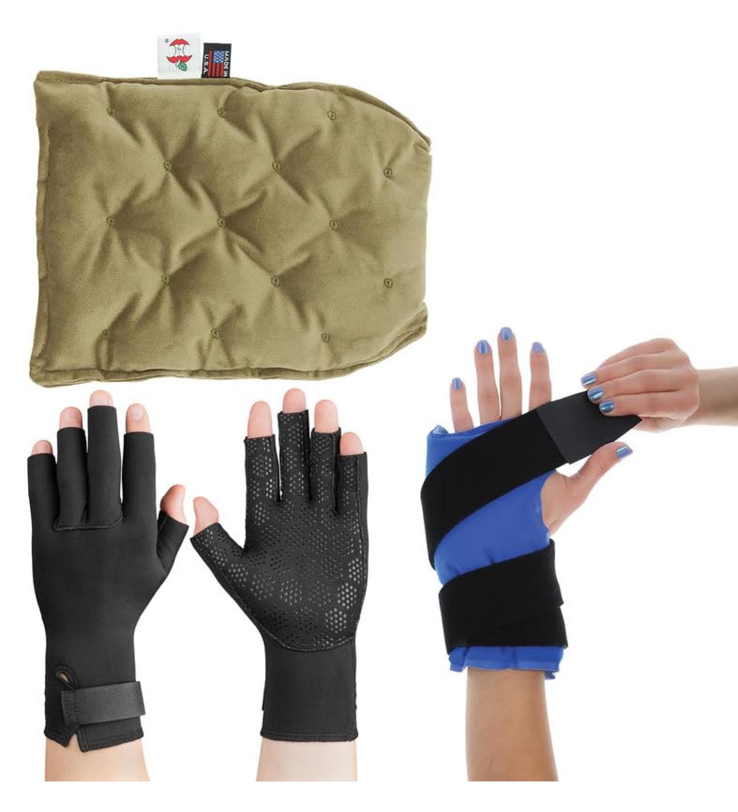 Core Products Arthritis Pain Relief Gloves Bundle | Compression Gloves Heat Therapy Mitts & More for Tendonitis & Carpal Tunnel Relief - Large Size - Buy Online on GoSupps.com
