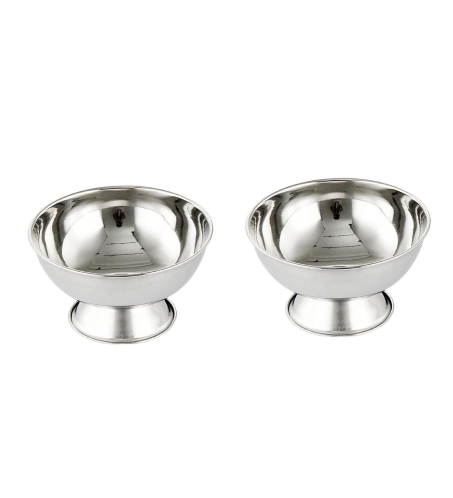 Magiclulu 2-Pack Stainless Steel Shaving Soap Bowls - Men's Razor Foam Kits with Lid - Perfect Shaving Accessories for a Smooth Beard - Buy Online on GoSupps.com