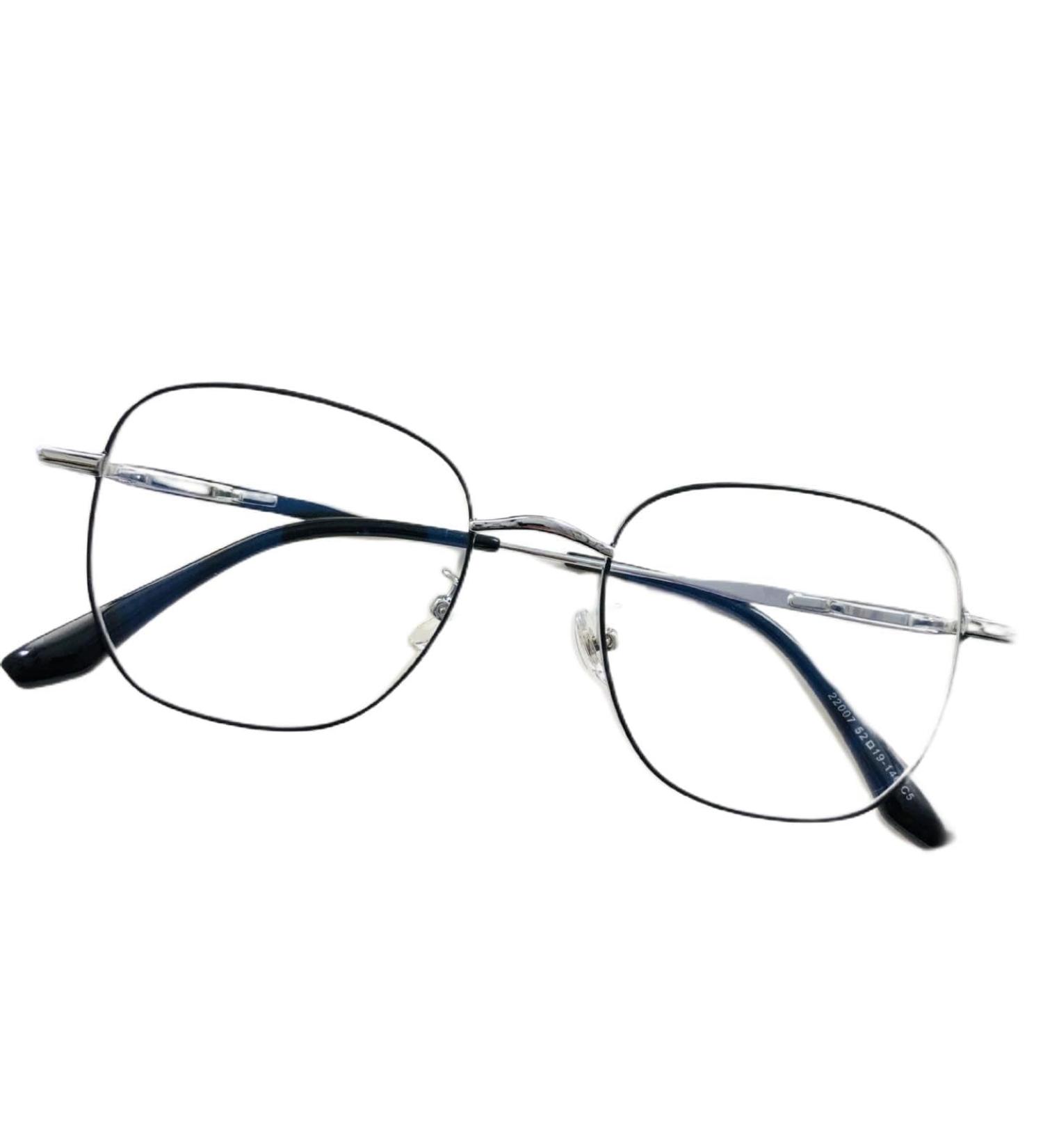 Newada Large Metal Reading Glasses - Blue Light Blocking Oversized Square Readers for Men & Women | Glare-Free Flat Light Mirror - +1.00 Black-Silver - Buy Online on GoSupps.com