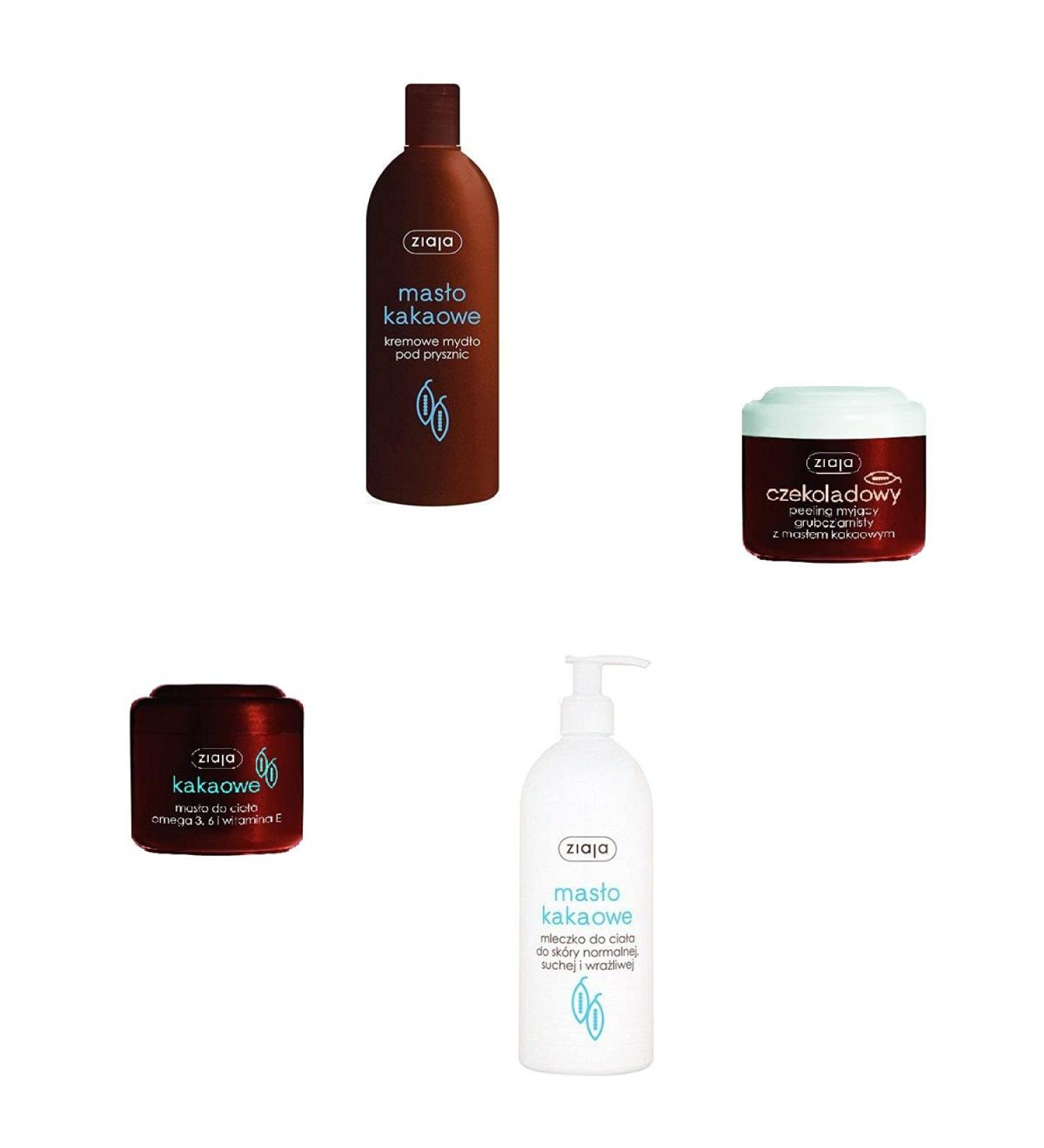 Auto-schmuck ® Ziaja Cosmetic kit, face cream, day cream, night cream, eye cream, face cleansing gel, hand cream, body butter, body milk, balm