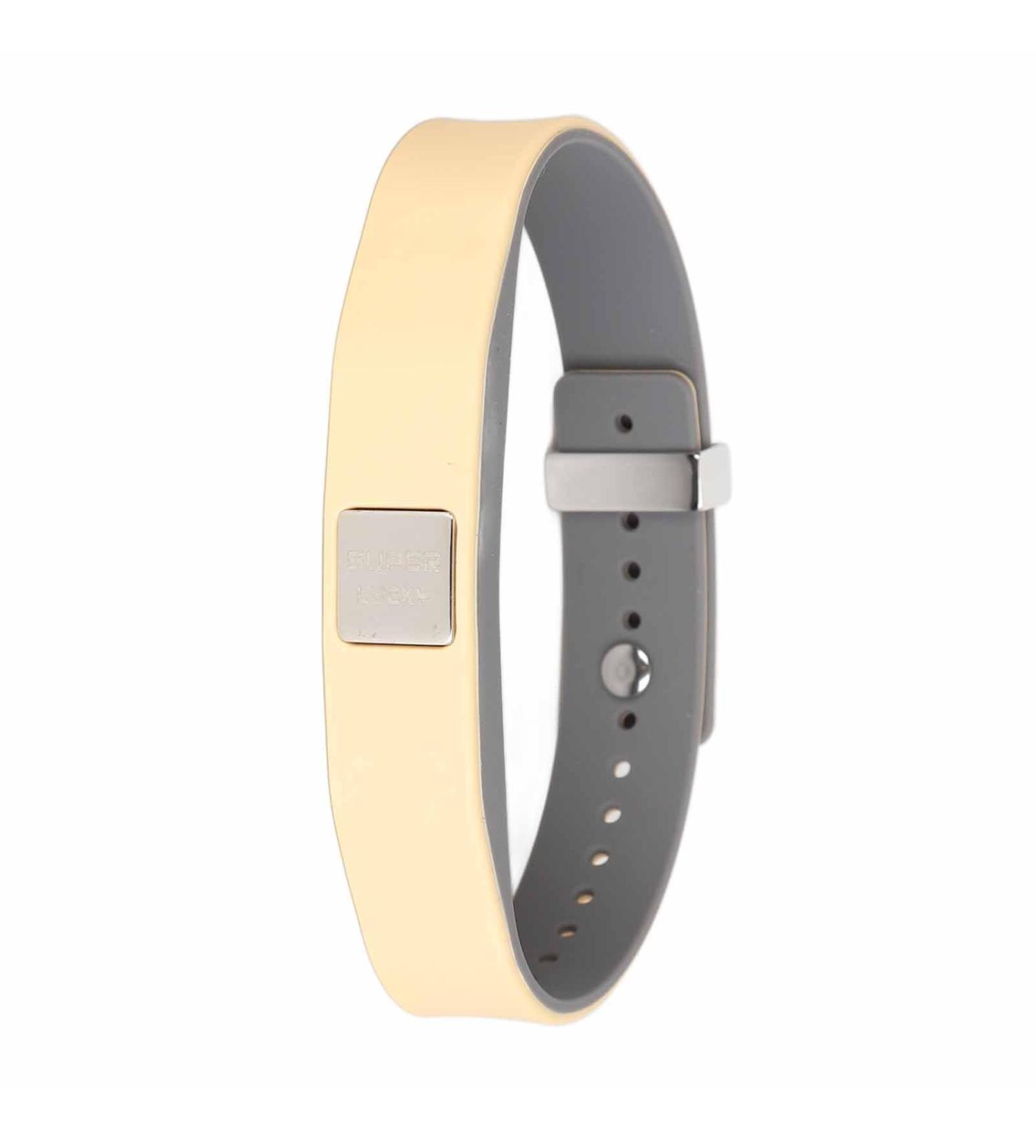 Stylish Adjustable Negative Sports Bracelet for Men & Women | Durable Welding-Resistant Khaki Silicone Bracelet - Buy Online on GoSupps.com