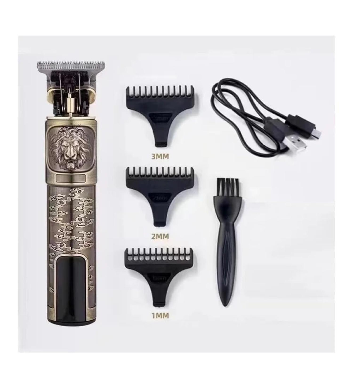 Buy 2024 T9 LCD Electric Hair Clipper & Shaver for Men - Rechargeable Bronze Lion Razors | International Shipping Available - Buy Online on GoSupps.com