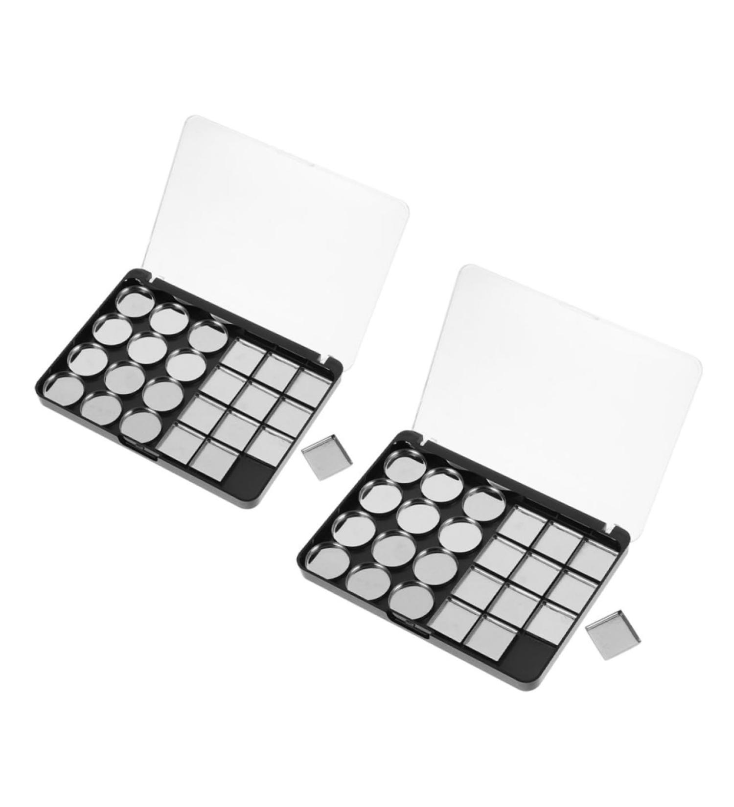 Mobestech 2 pi ces Palette Maquillage Magn tique Vide Plateau Robuste pour Fards Paupi res DIY Rangement S curis avec Emplacements pour Cosm tiques - Buy Online on GoSupps.com