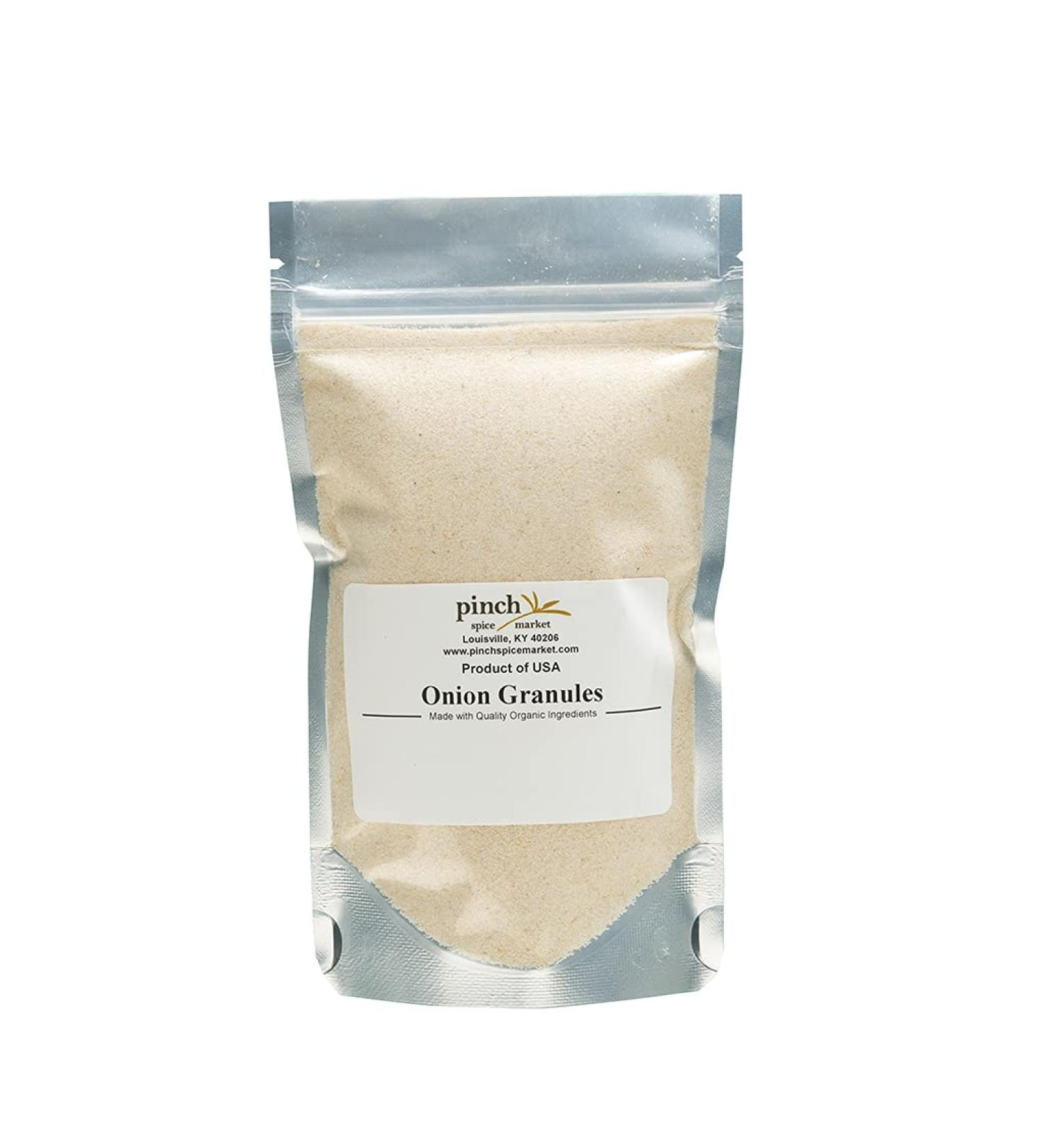 Organic California Grown Onion Granules - 4.0 Ounces | Premium Quality - Buy Online on GoSupps.com