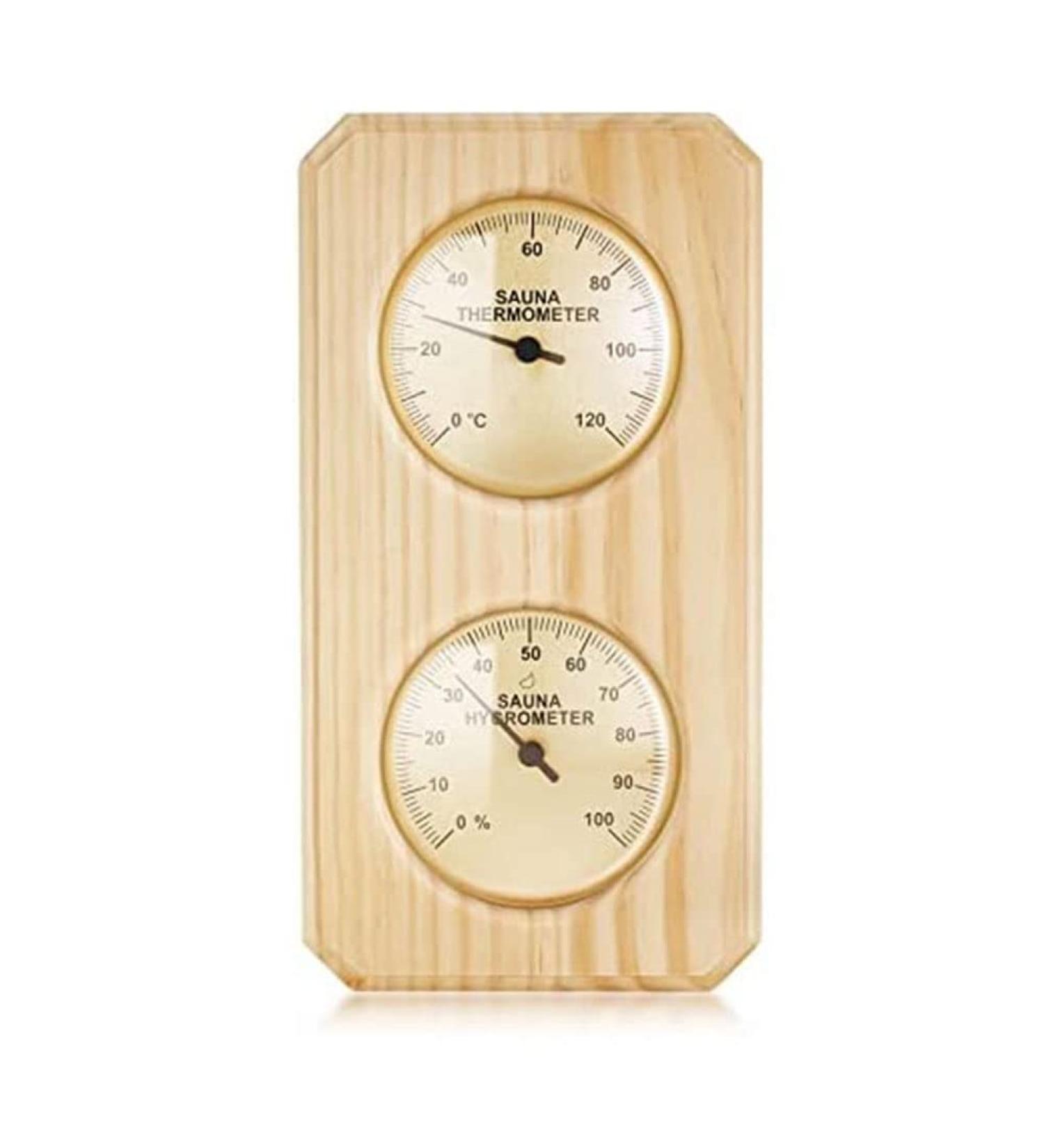 Doengfo 2-in-1 Sauna Thermometer & Hygrometer | Accurate Humidity & Temperature Measurement for Home Family & Hotel Saunas - Buy Online on GoSupps.com