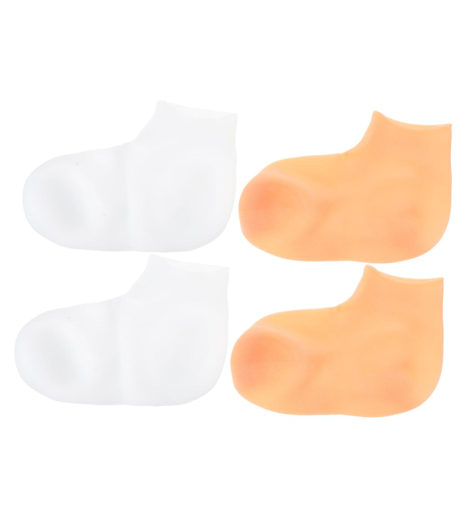 FRCOLOR 4 Pairs Exfoliating Moisturizing Socks Foot Spa Sleep Socks Spa Socks for Dry Feet Foot Care Socks Hydrating Socks Foot Socks for Dry Cracked Feet Torn Socks Sebs Miss Cosmetic - Buy Online on GoSupps.com