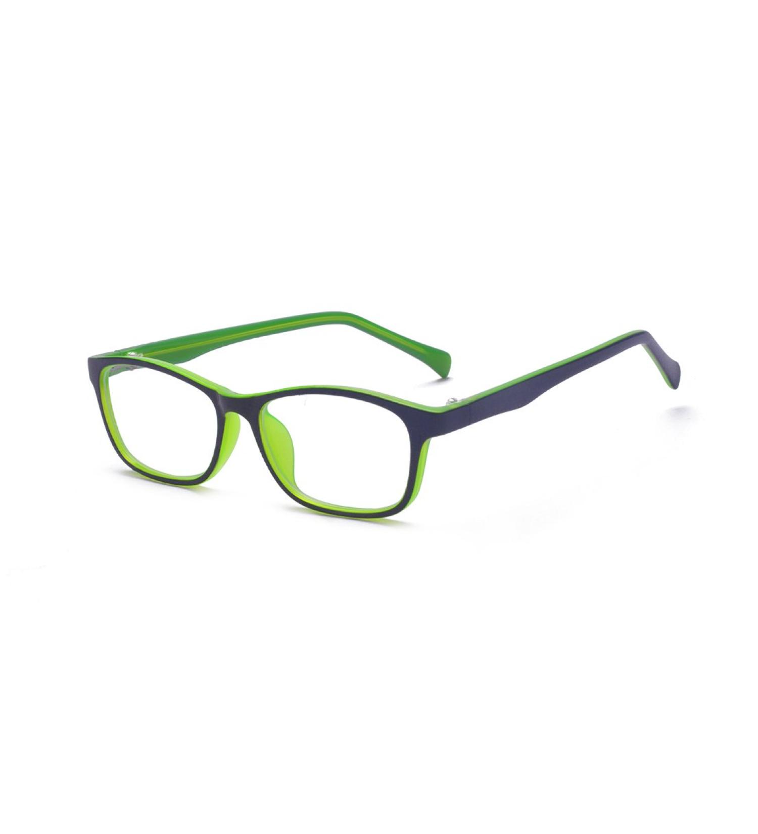 ALWAYSUV Blue Light Blocking Glasses for Kids & Teens - Square Frame Green | Anti Blue Ray Computer & Gaming Eyewear - Buy Online on GoSupps.com
