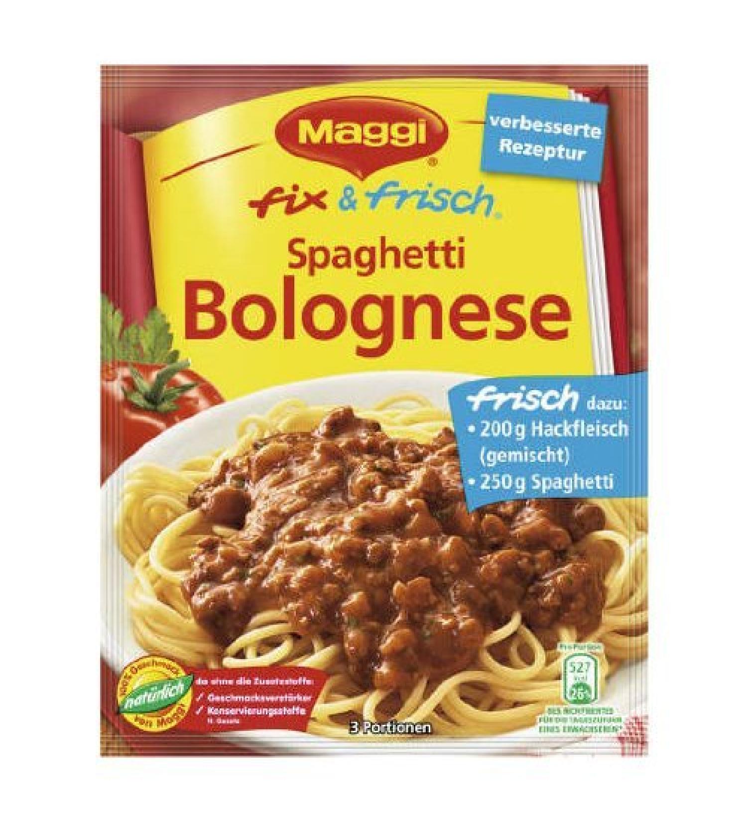 MAGGI fix & fresh spaghetti bolognese (Spaghetti Bolognese) (Pack of 4)