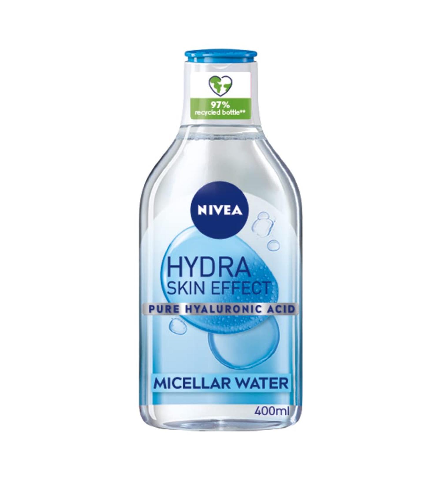 NIVEA Hydra Skin Effect Micellar Water (400ml) with Hyaluronic Acid & Micellar Technology - Buy Online on GoSupps.com