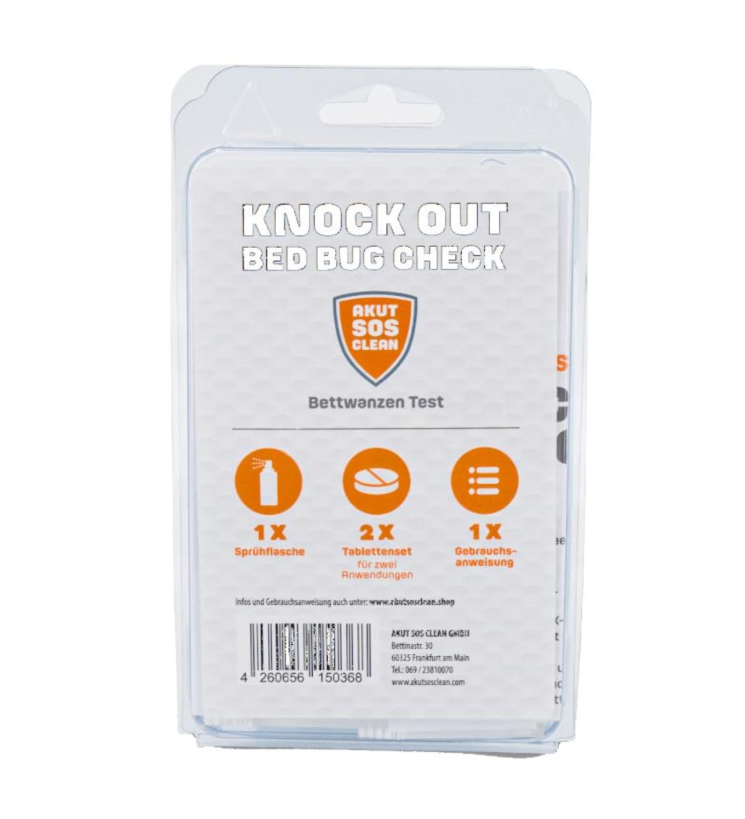 Akut SOS Clean KNOCK OUT Bed Bug Test Set - Effective Bed Bug Detection for Home & Travel - Buy Online on GoSupps.com
