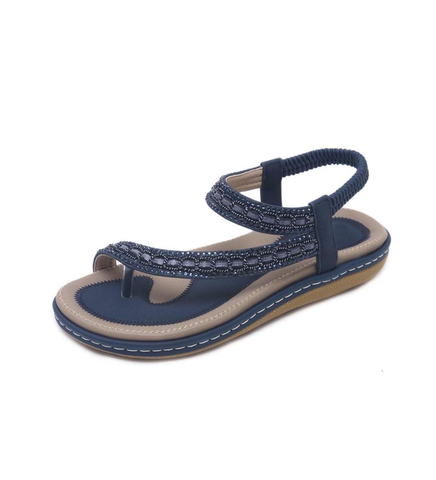 Summer Women s Flat Sandals | Casual Beach Flip Flops - Blue (Size 7) - Buy Online on GoSupps.com