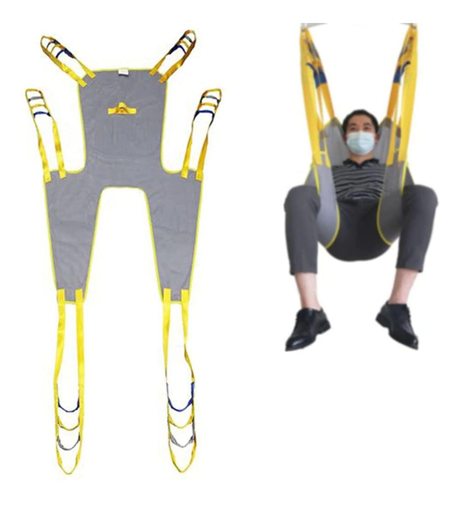 Transfer Nursing Sling Full Body Sling with Head Support - Toileting Mesh Lift Sling - Divided Leg Shower Sling - Universal Mesh Bath Lift Sling Large - Buy Online on GoSupps.com