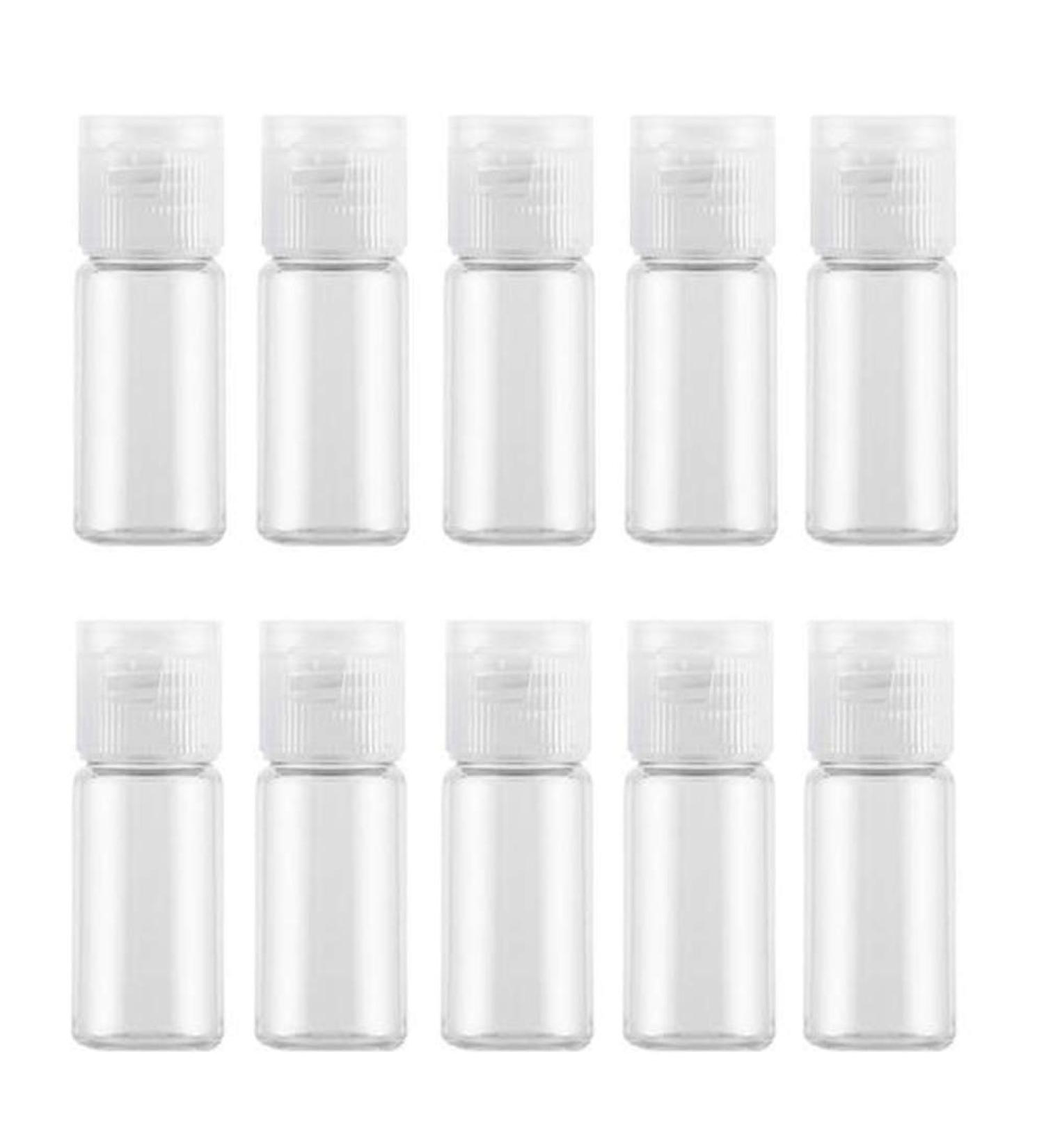 12Pcs 20ml Clear Plastic Empty Travel Bottles Container with Flip Cap Refillable Toiletry Bottles Containers Cosmetic Sample Bottles for Shampoo Body Wash Lotion Essential Oil 20ml/0.68oz - Buy Online on GoSupps.com