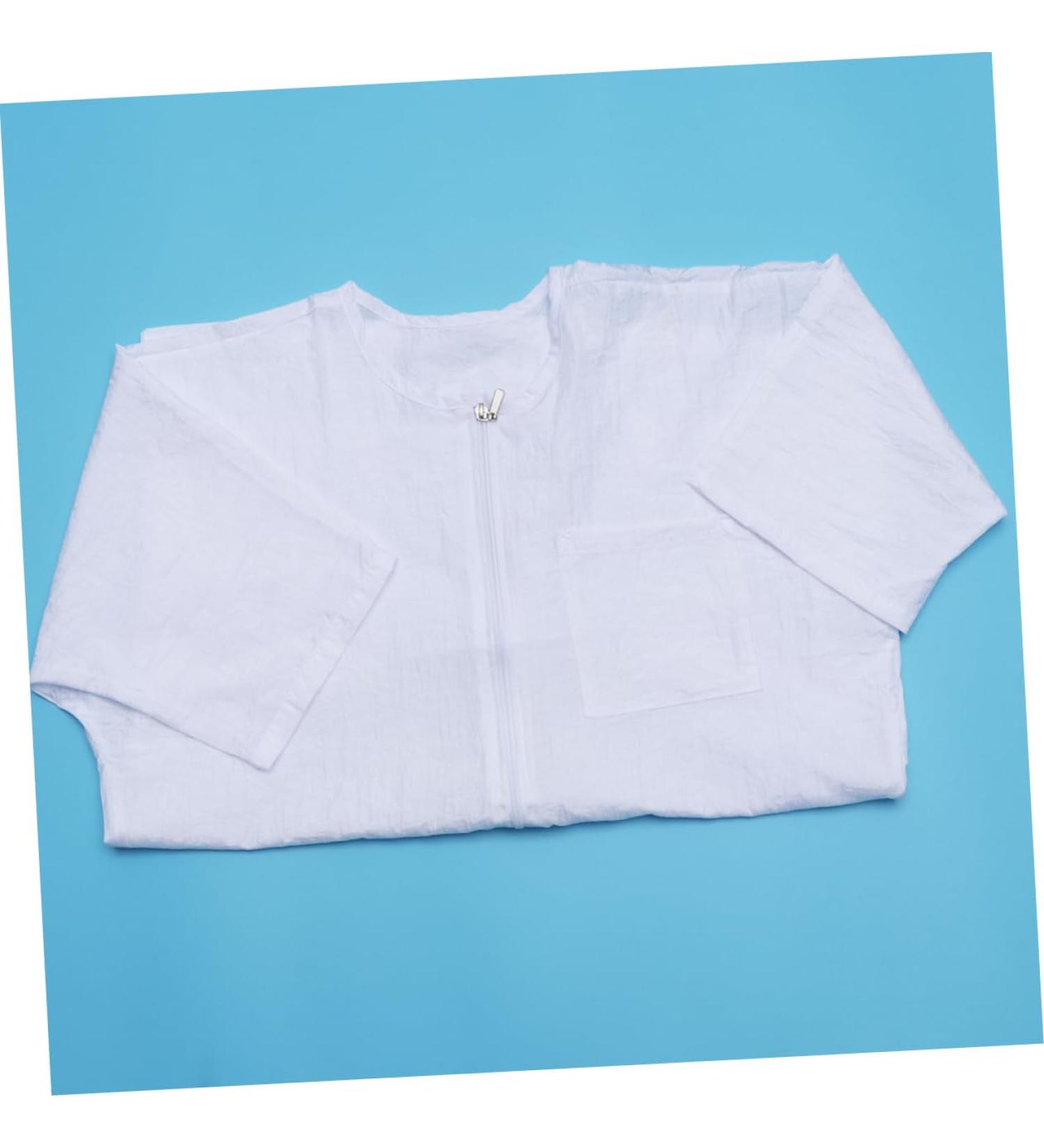Didiseaon 1pc Waterproof Overalls Barber Jackets for Men Hairdresser Work Clothe Beautician Suit Inflatable Headband Haircut Bib Mens Hair Salon Clothes Technician Clothing Water Proof White - Buy Online on GoSupps.com